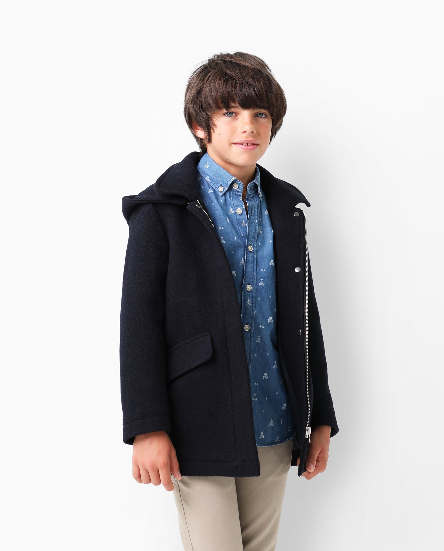 ABRIGO PAÑO CAPUCHA