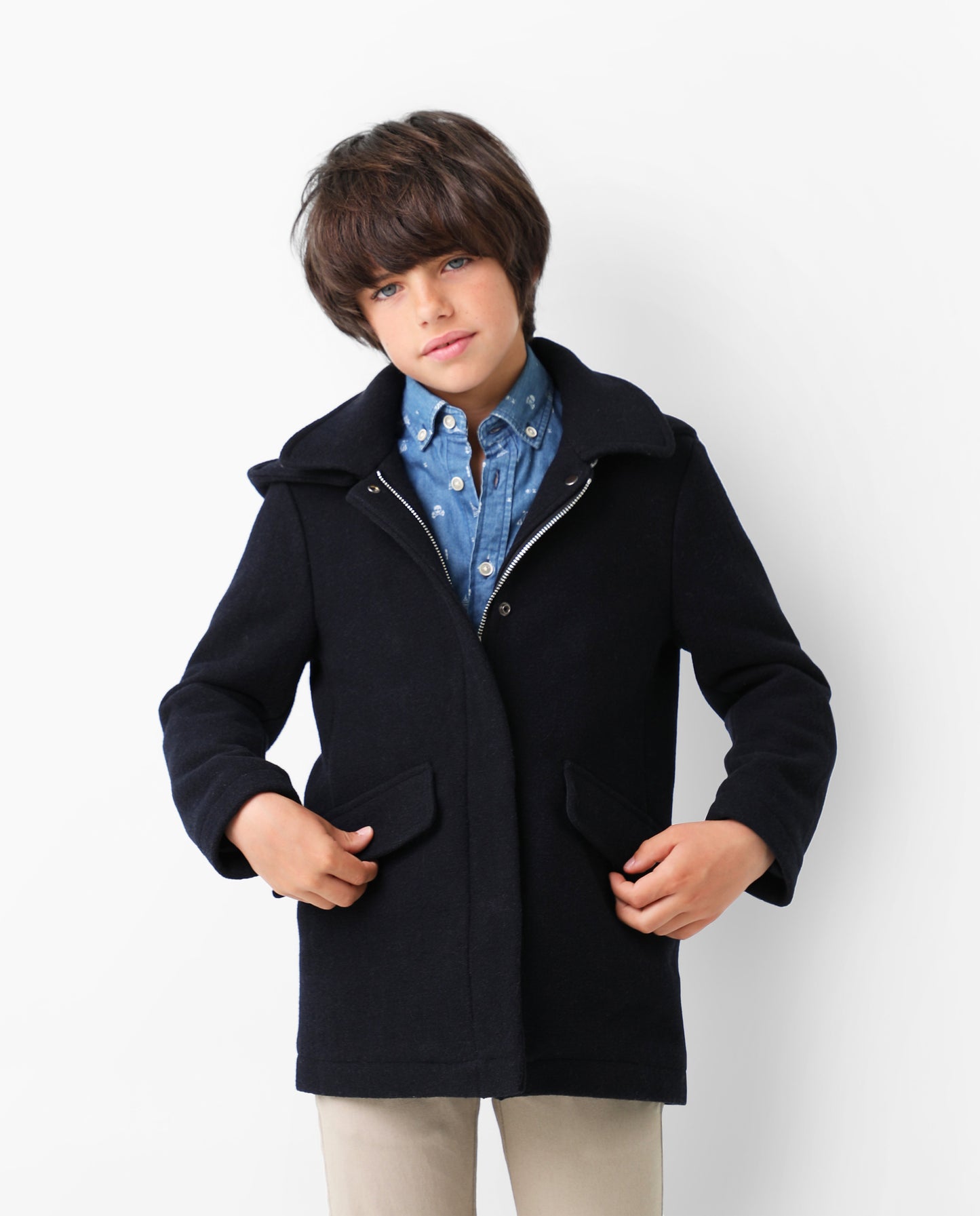 ABRIGO PAÑO CAPUCHA