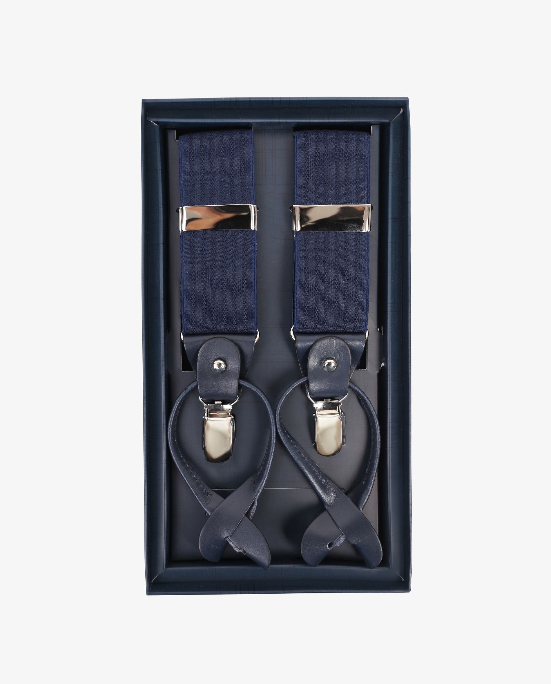 STRIPE PLAIN SUSPENDERS
