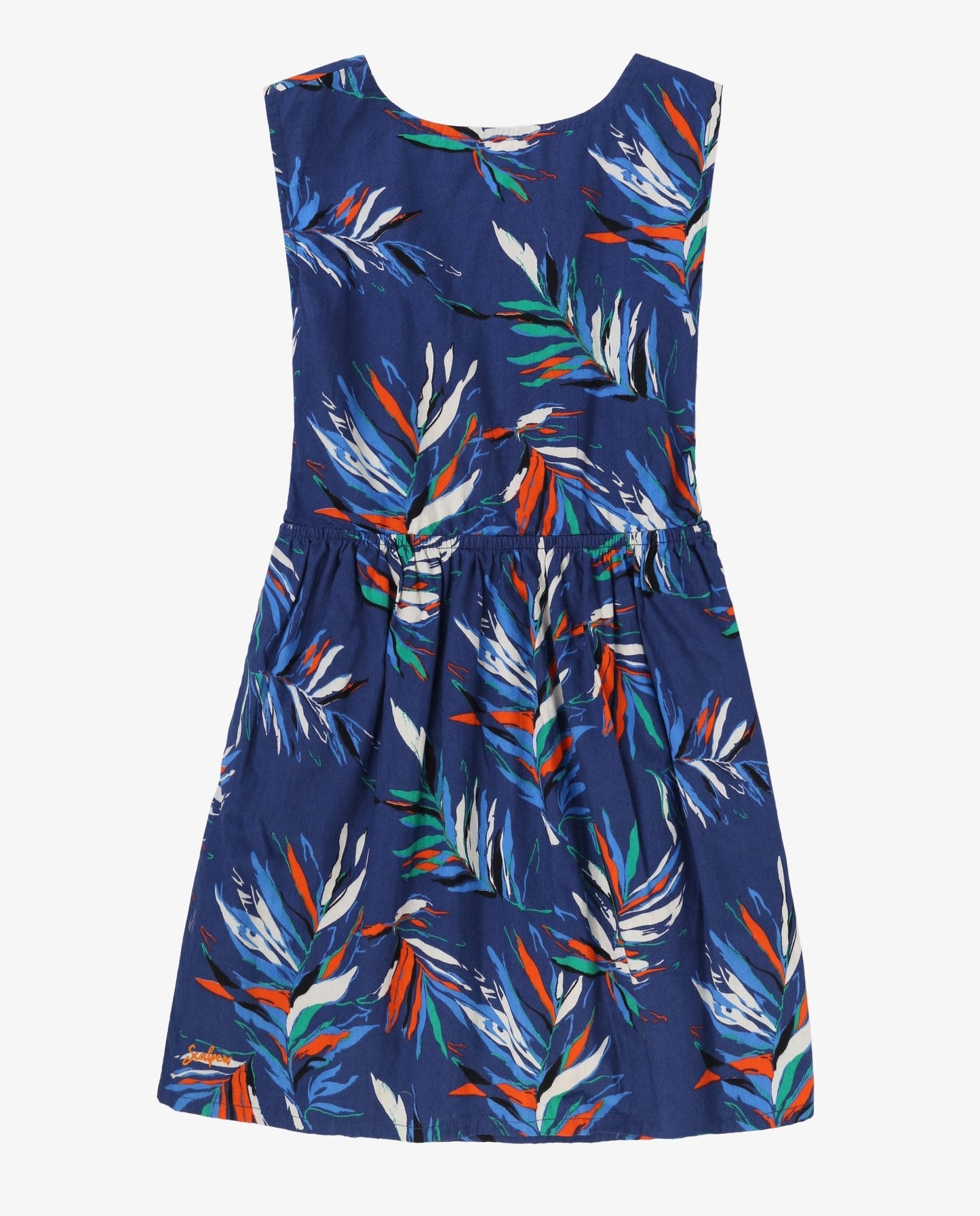 VESTIDO TROPICAL ESPALDA CRUZADA