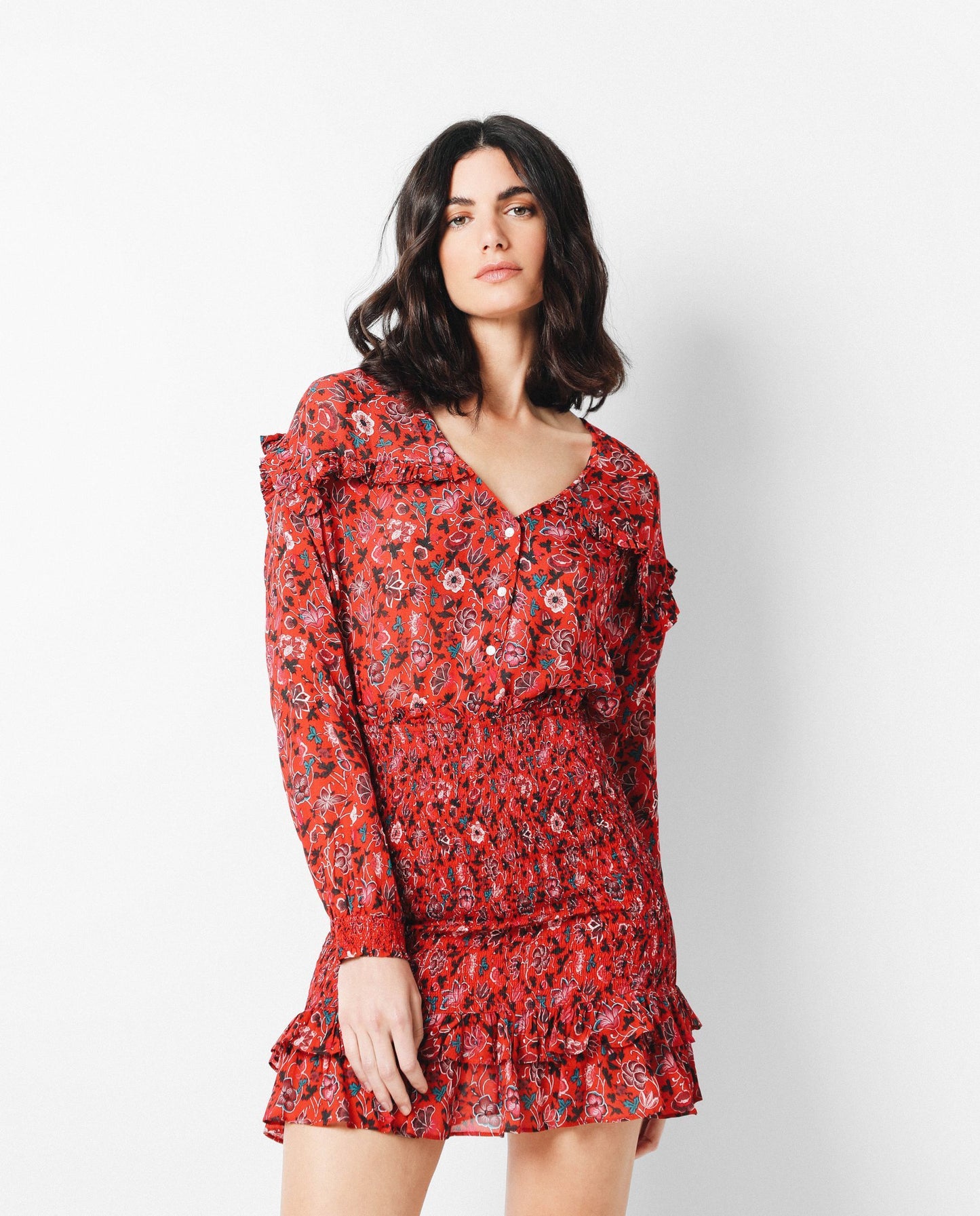 CAMISA FLORES VOLANTES