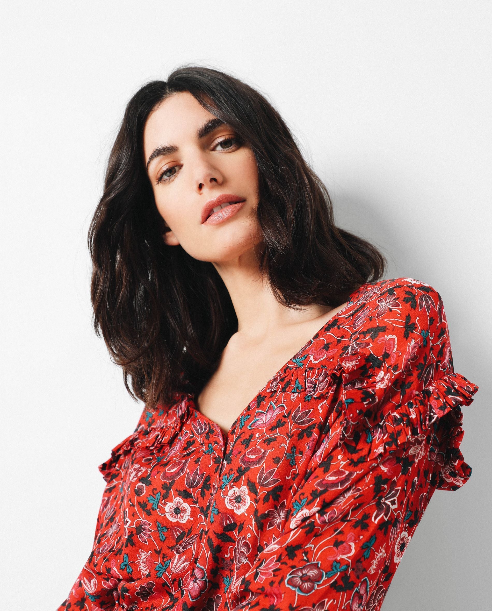 CAMISA FLORES VOLANTES