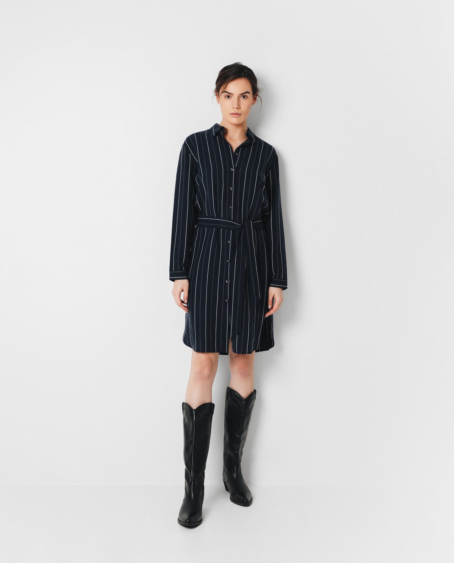 VESTIDO RAYAS DIPLOMÁTICAS