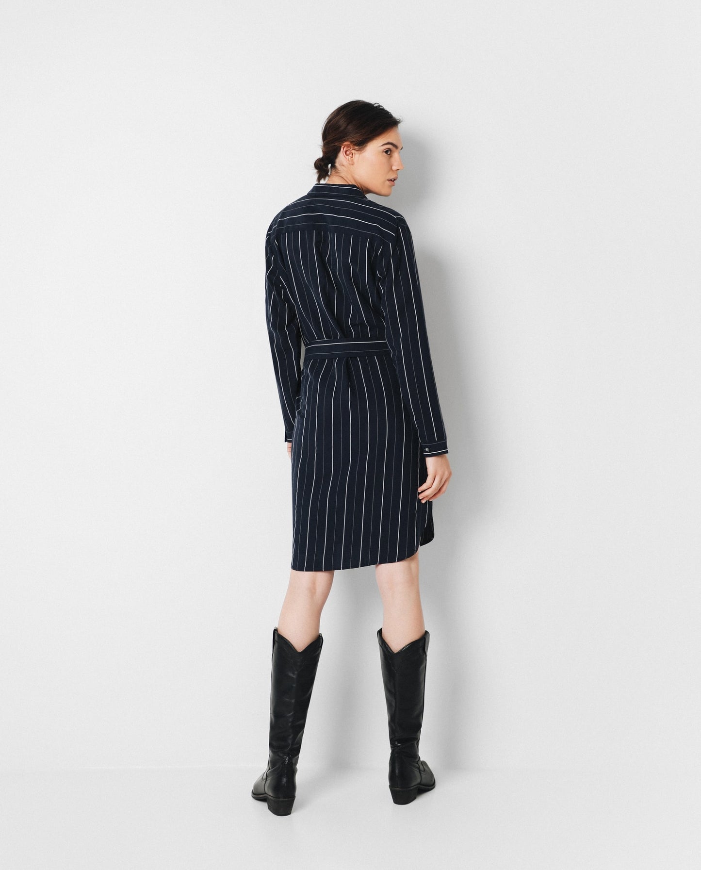 VESTIDO RAYAS DIPLOMÁTICAS