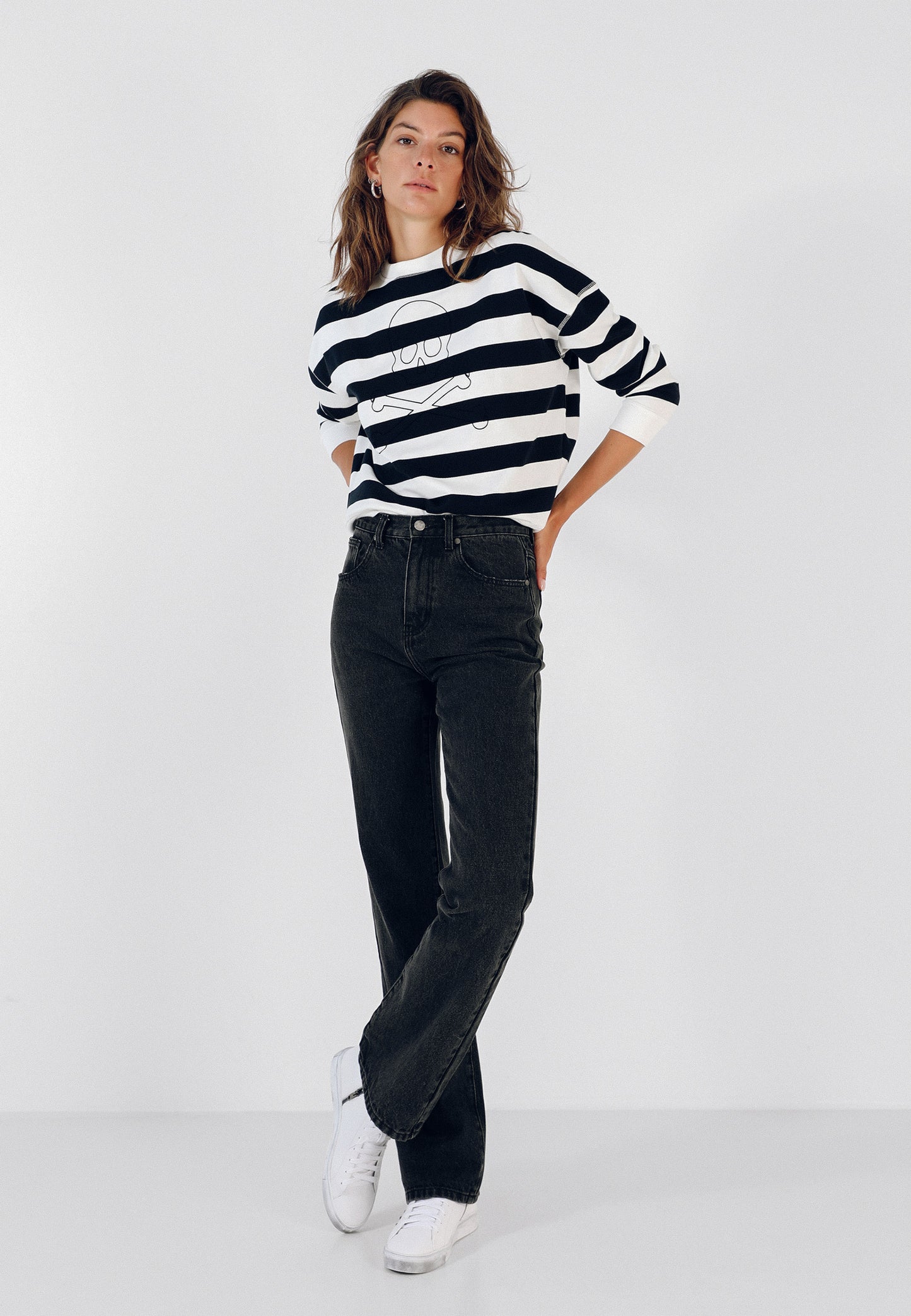 SUDADERA RAYAS CALAVERA