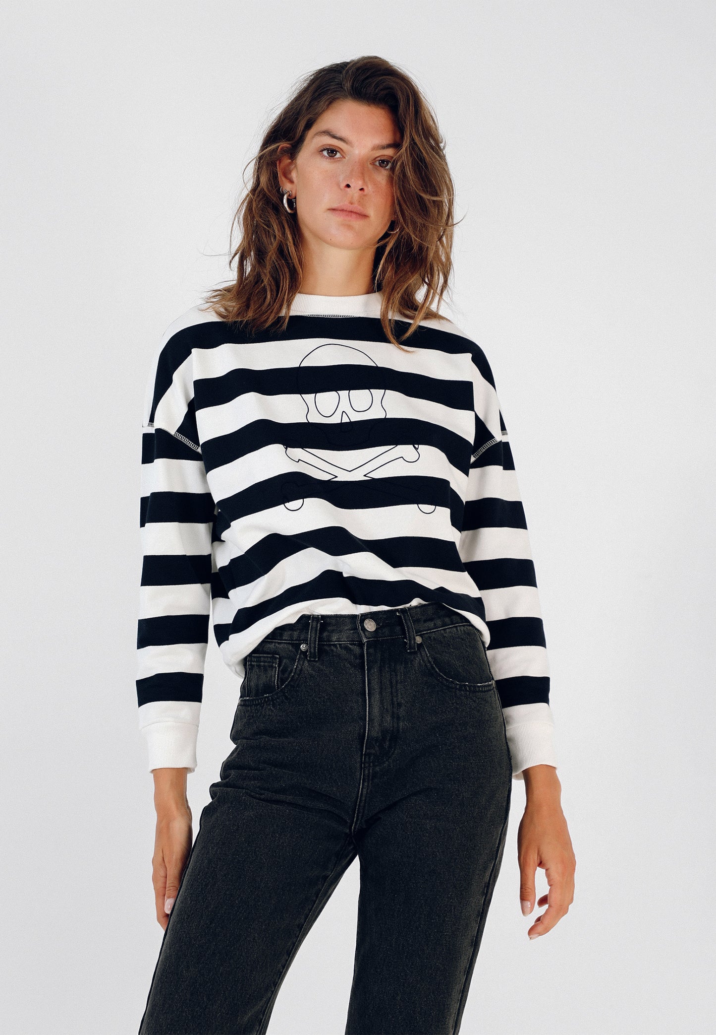 SUDADERA RAYAS CALAVERA