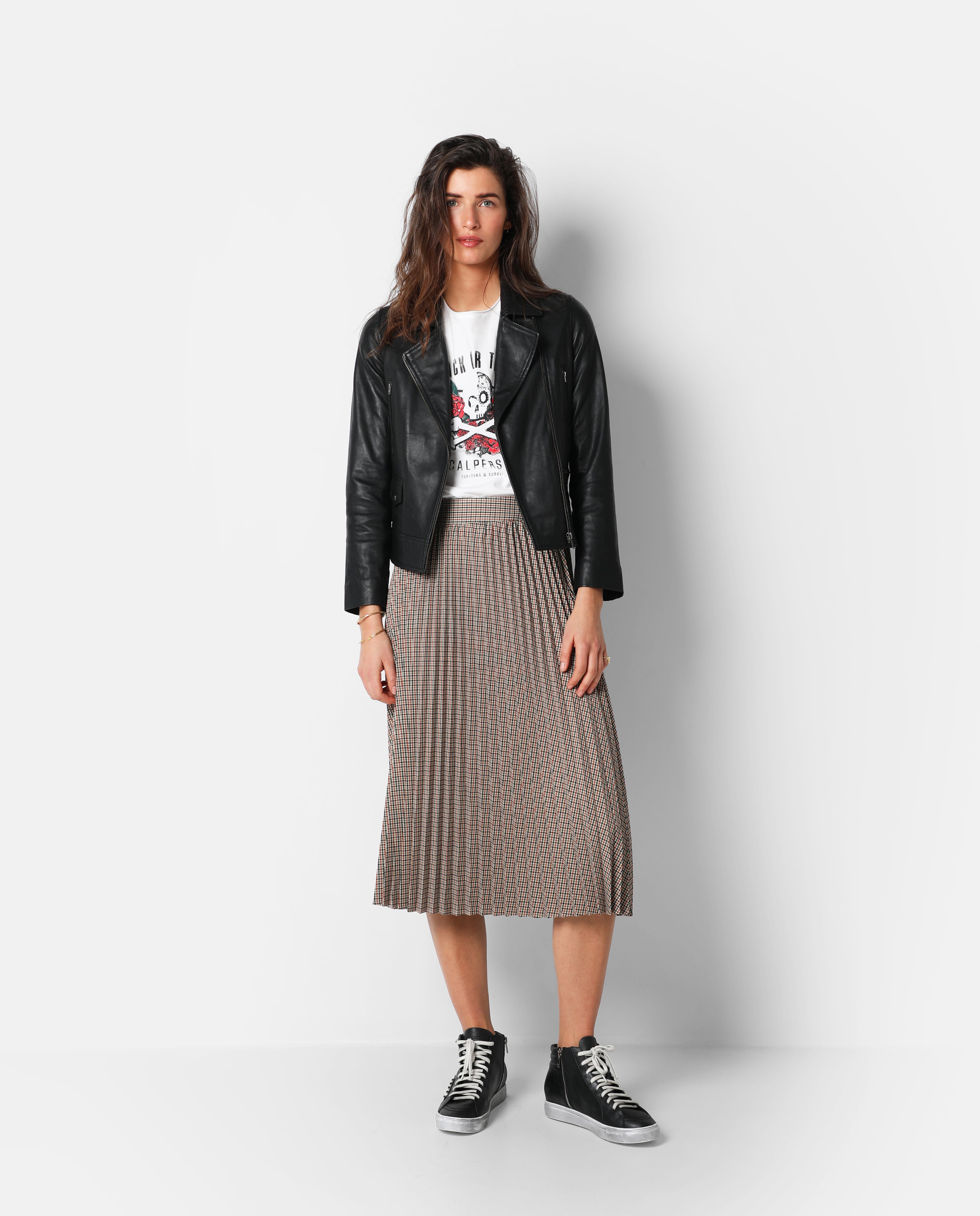 PLEATS MIDI SKIRT