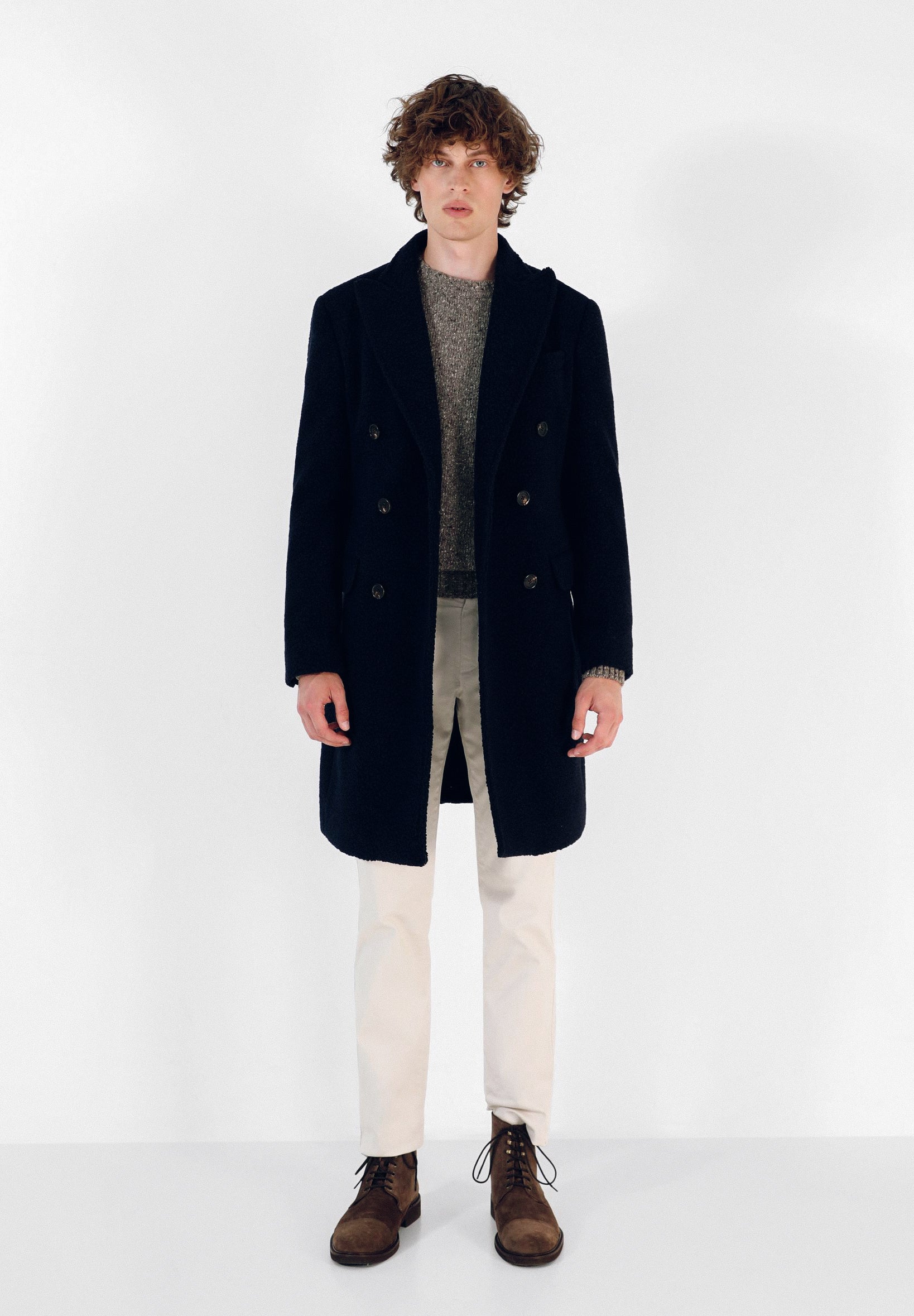 ABRIGO CRUZADO PUNTA DE LANZA