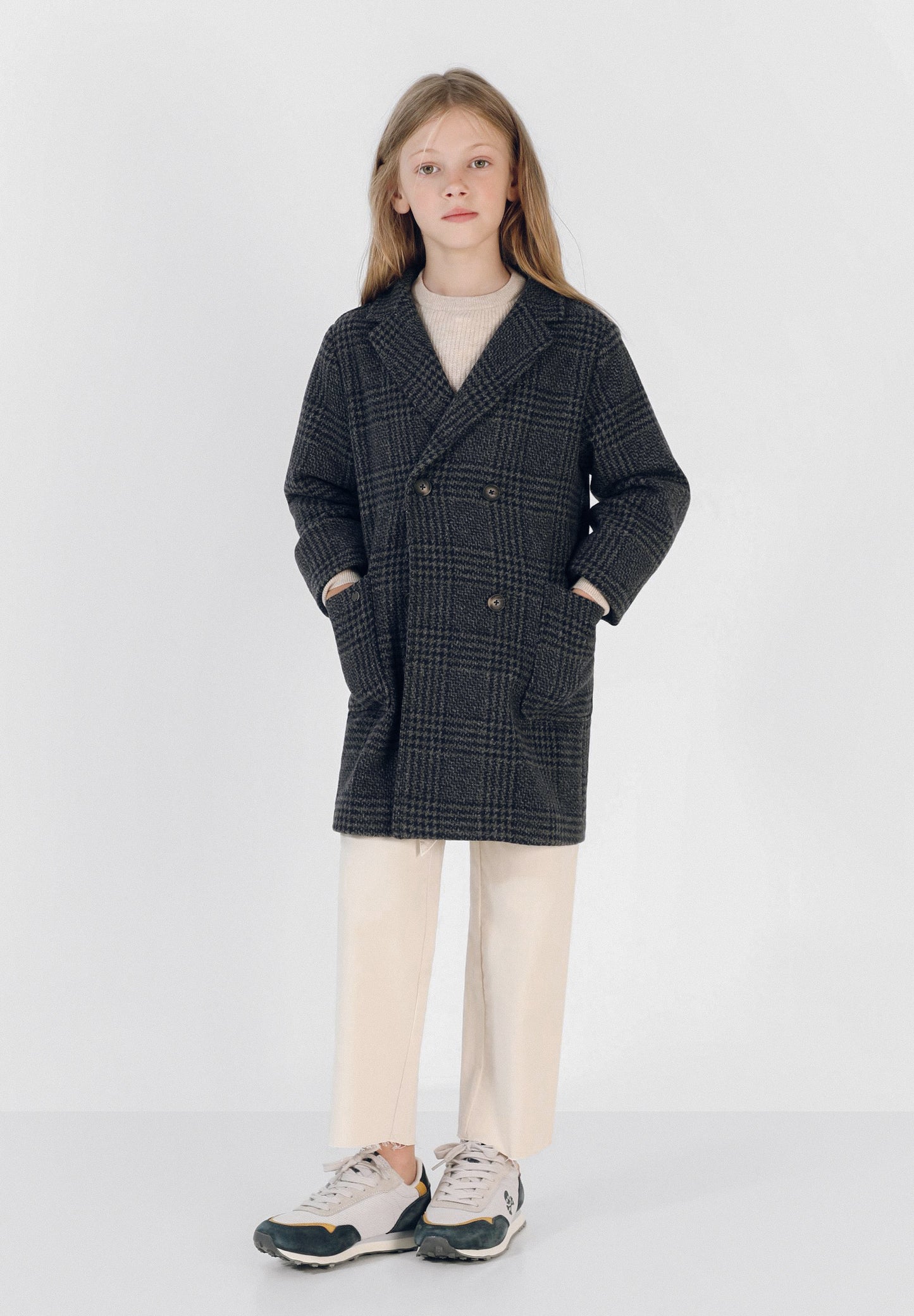 ABRIGO LARGO CUADROS