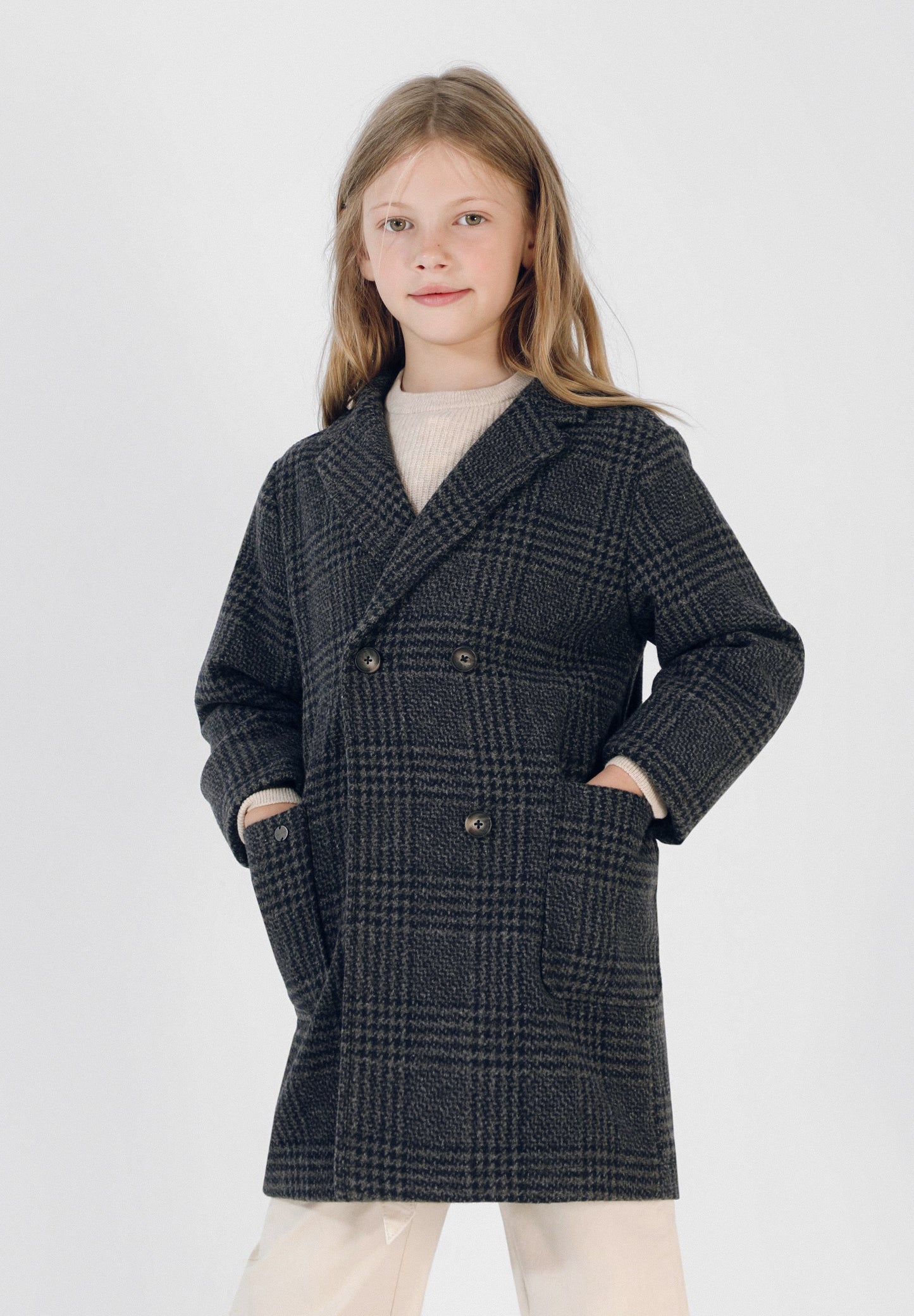 ABRIGO LARGO CUADROS