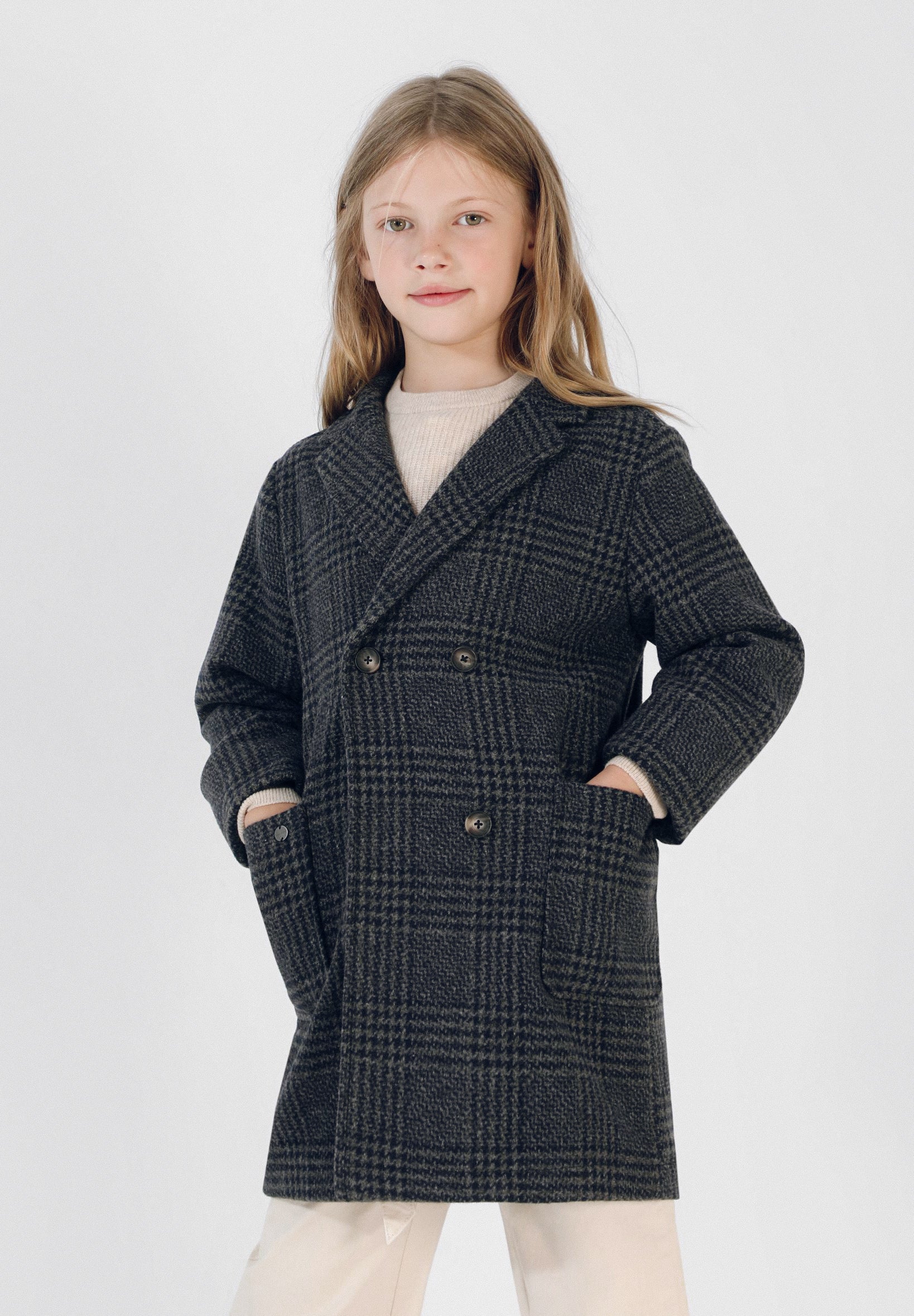 ABRIGO LARGO CUADROS