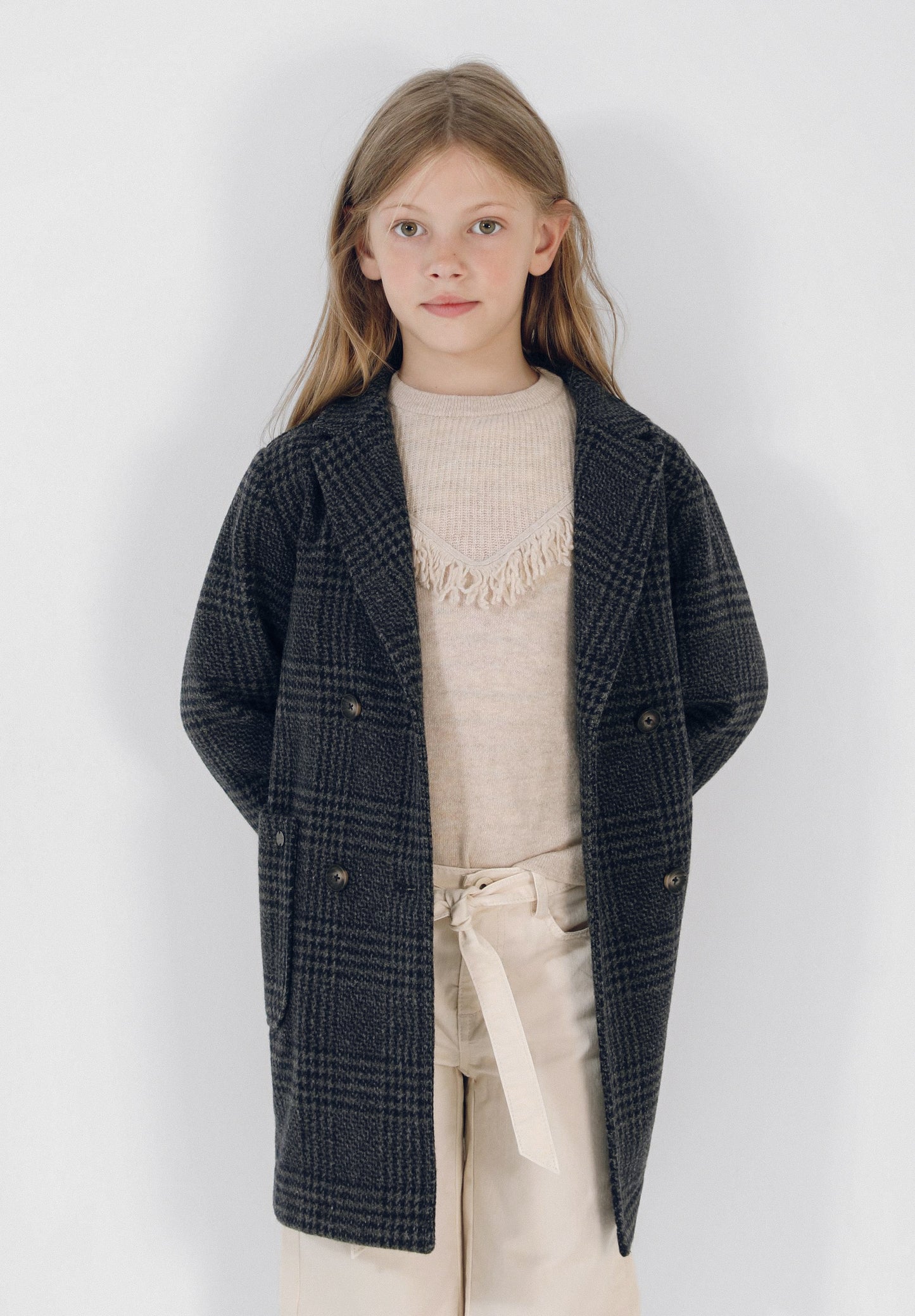 ABRIGO LARGO CUADROS