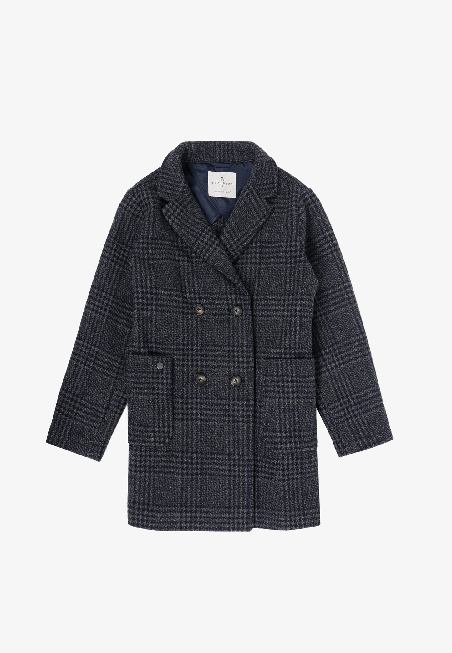 ABRIGO LARGO CUADROS