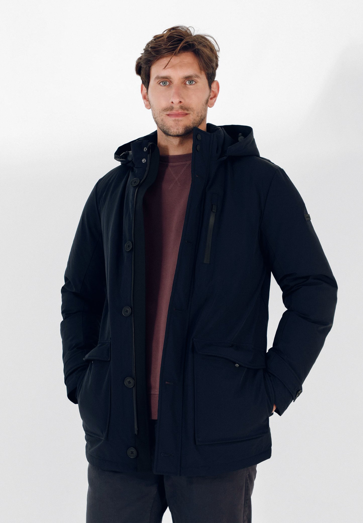 PARKA GUATEADA BOTONES