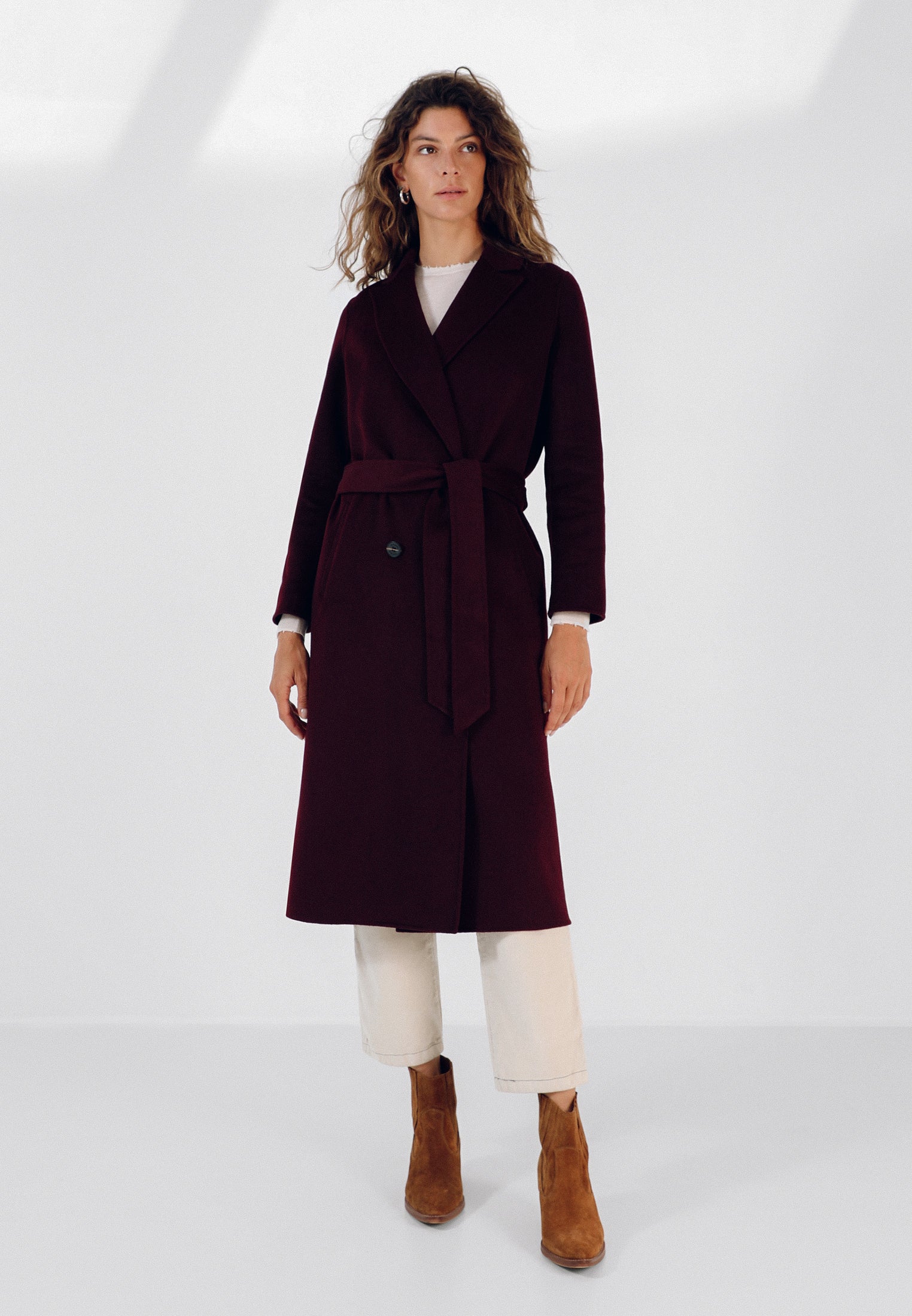 ABRIGO LARGO CINTURÓN LAZADA