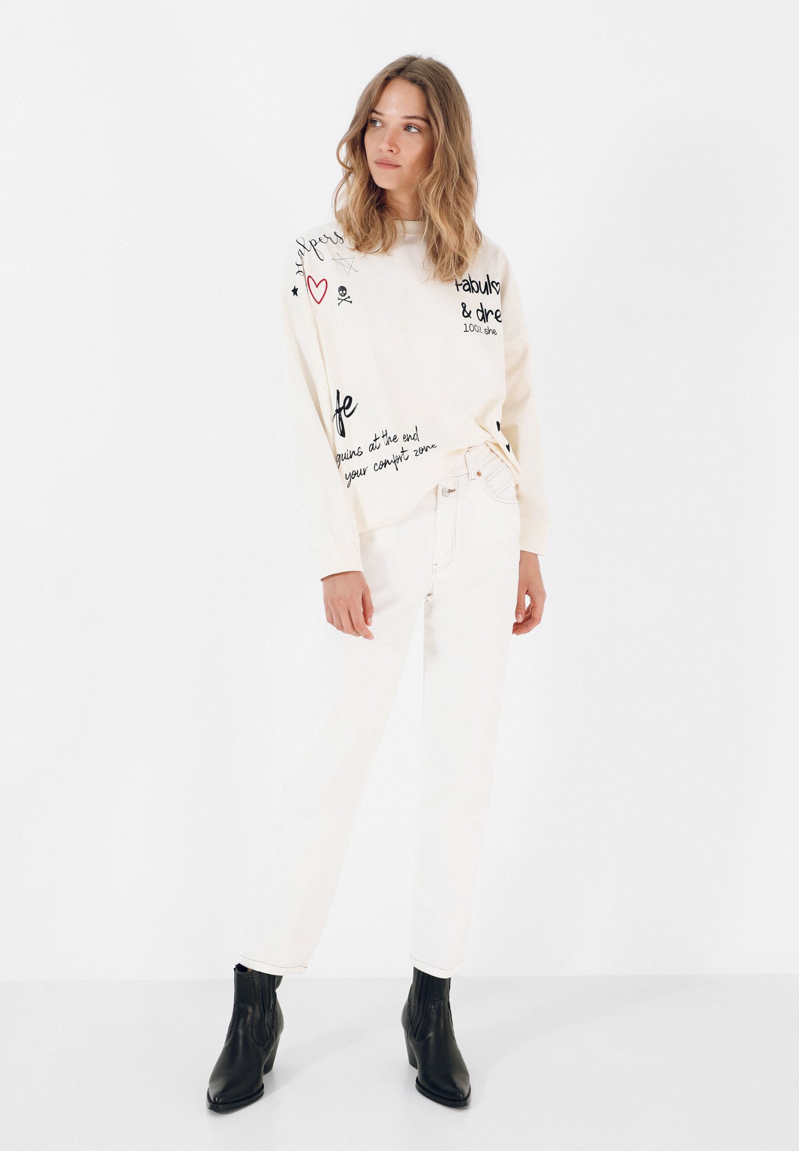 SUDADERA PRINT TEXTOS