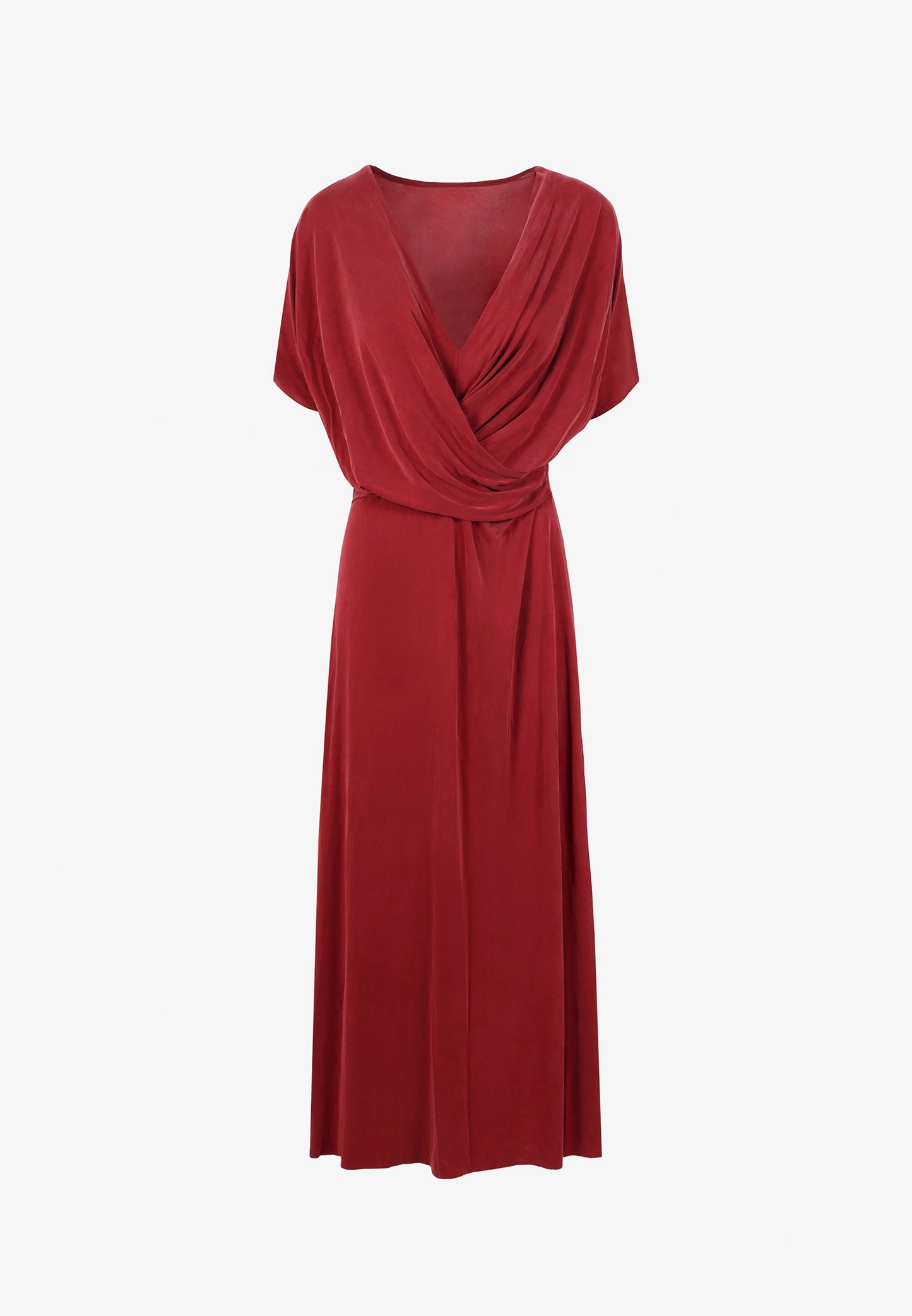 VESTIDO CUPRO CRUZADO