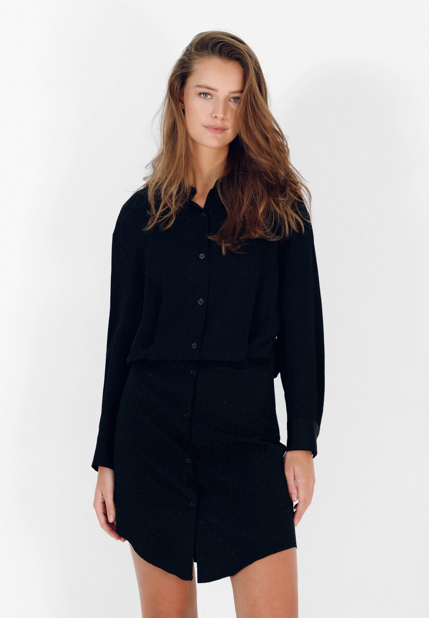 VESTIDO MINI CAMISERO