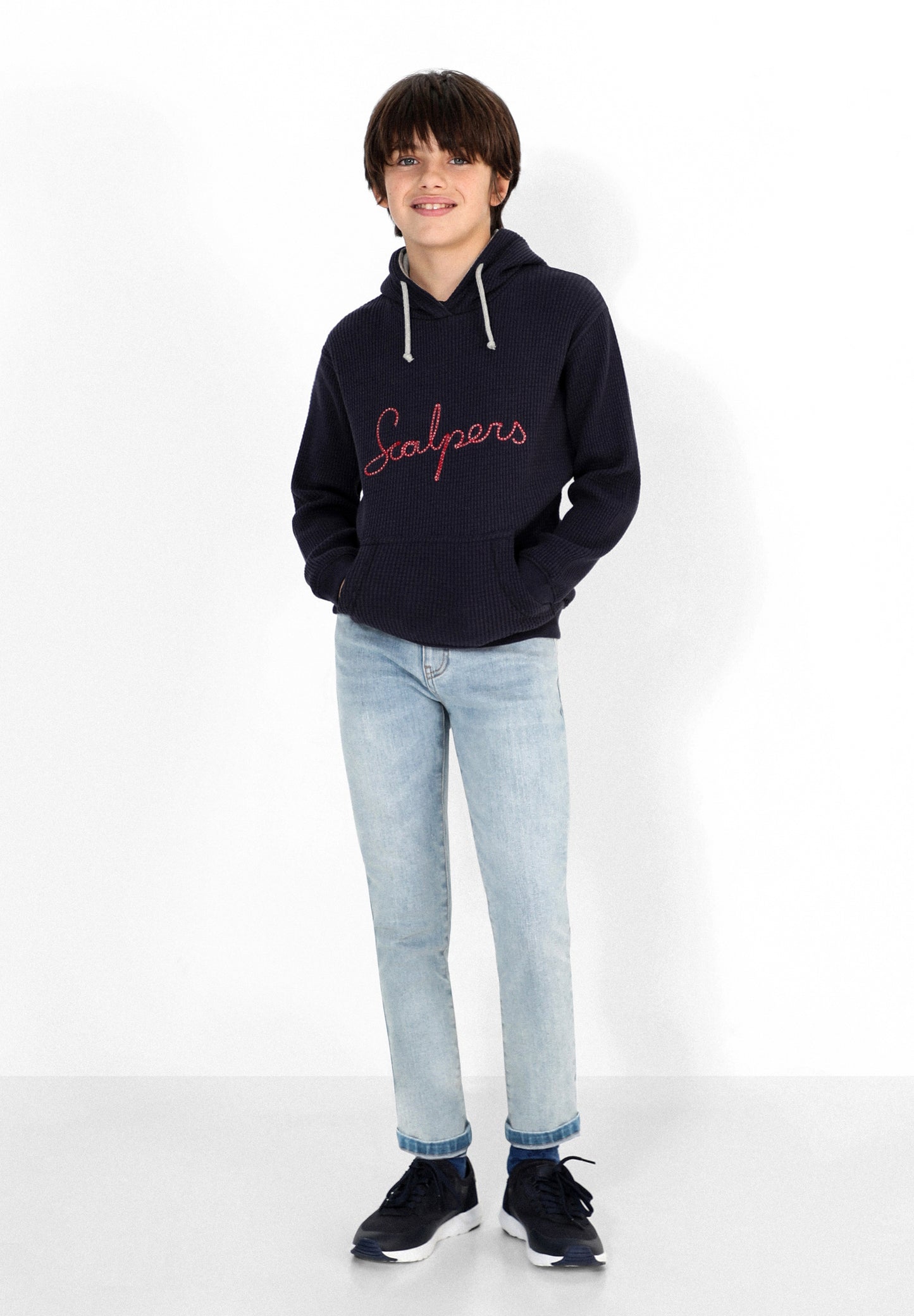 SUDADERA WAFFLE BORDADO