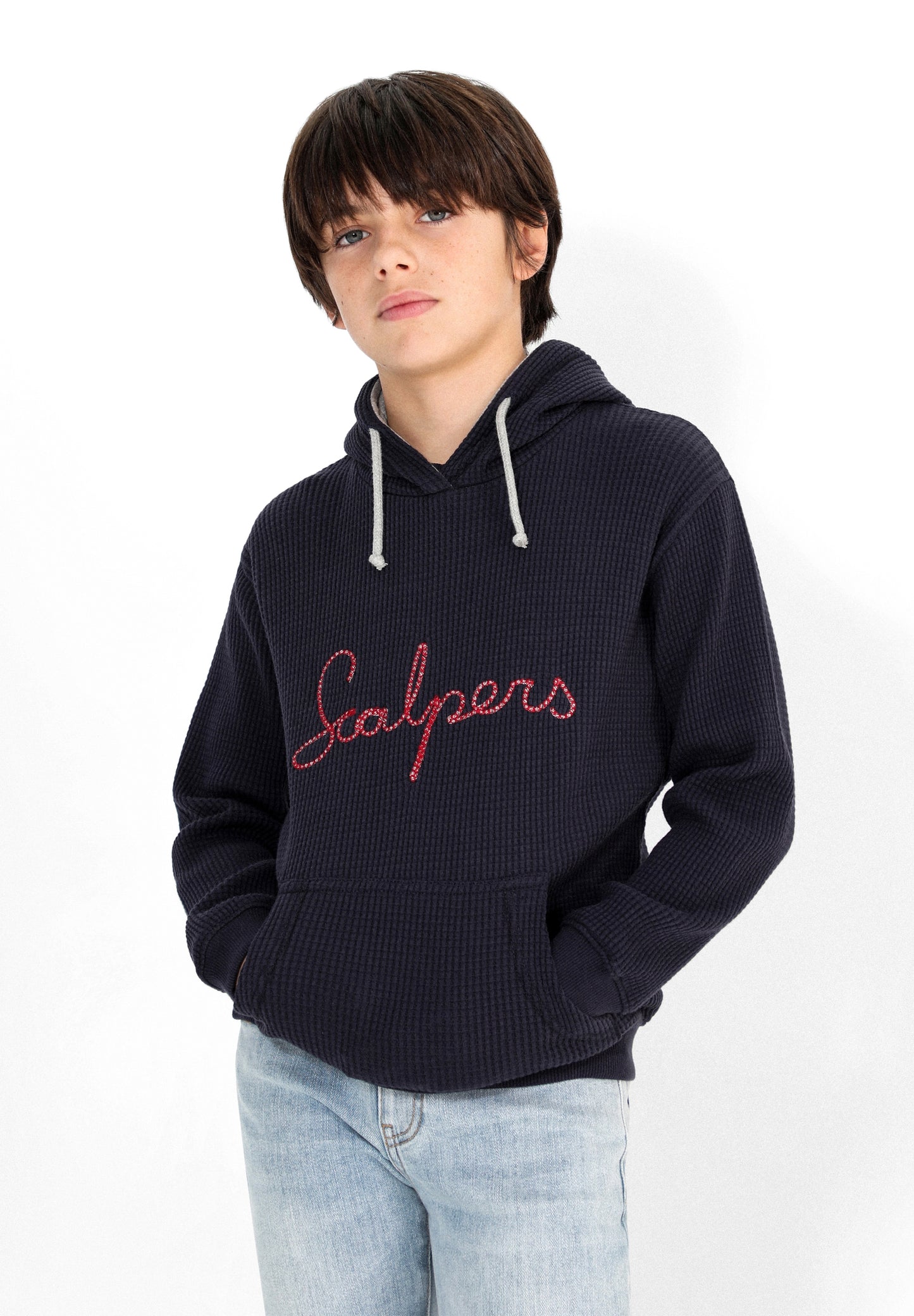 SUDADERA WAFFLE BORDADO