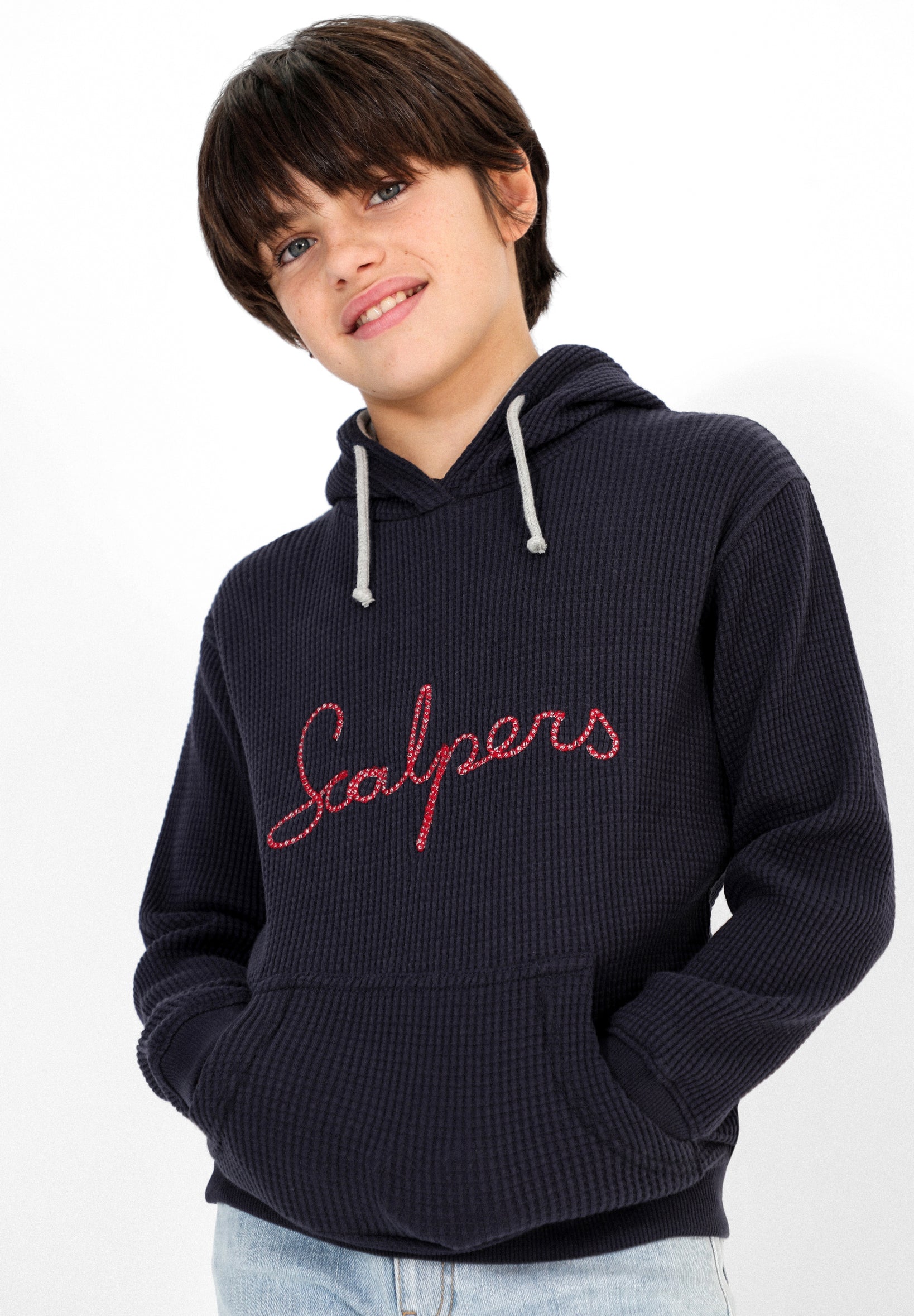 SUDADERA WAFFLE BORDADO