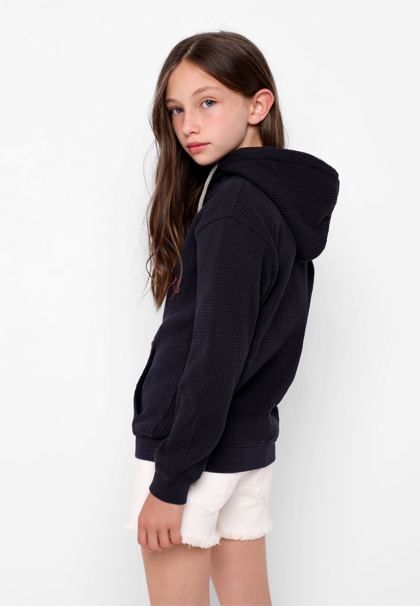 SUDADERA WAFFLE BORDADO