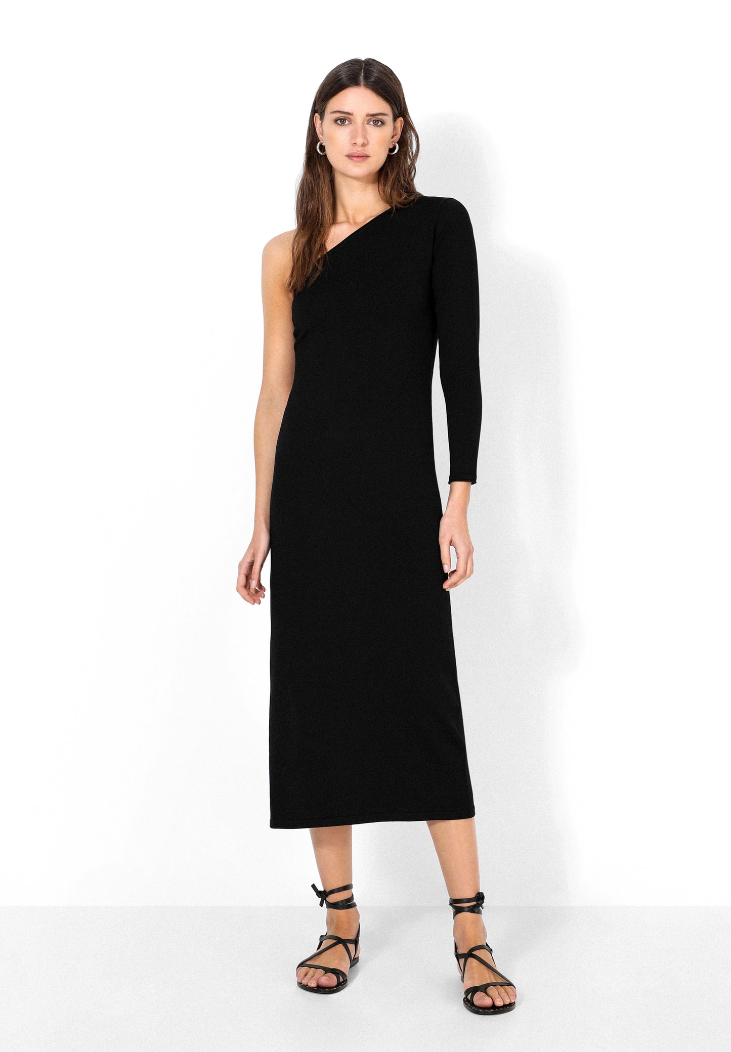 VESTIDO PUNTO ASIMÉTRICO