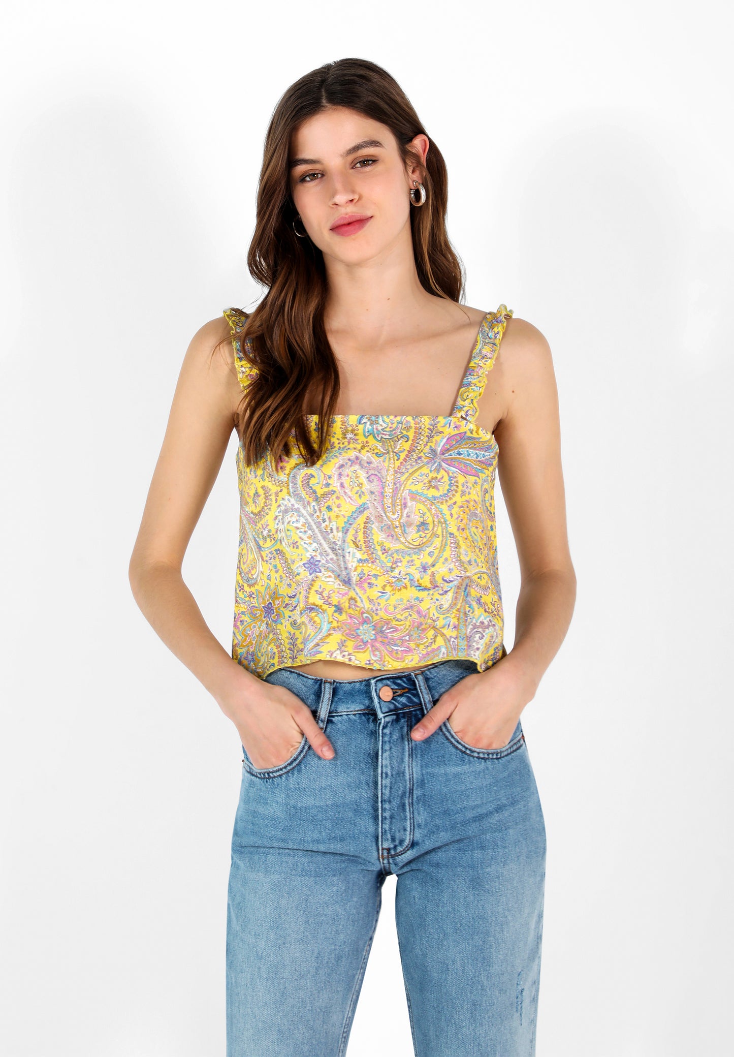 TOP LINO CROPPED
