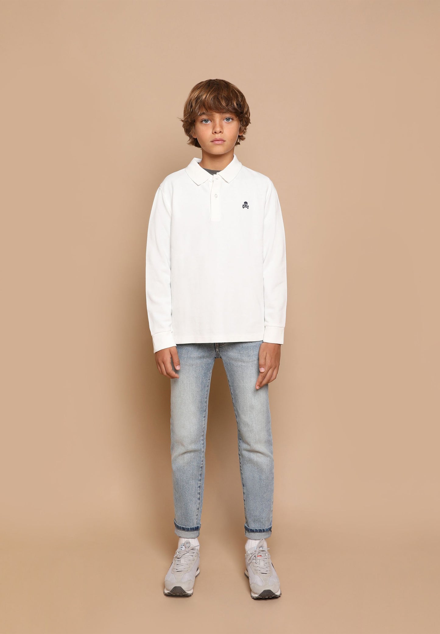 POLO MANGA LARGA CALAVERA TRASERA