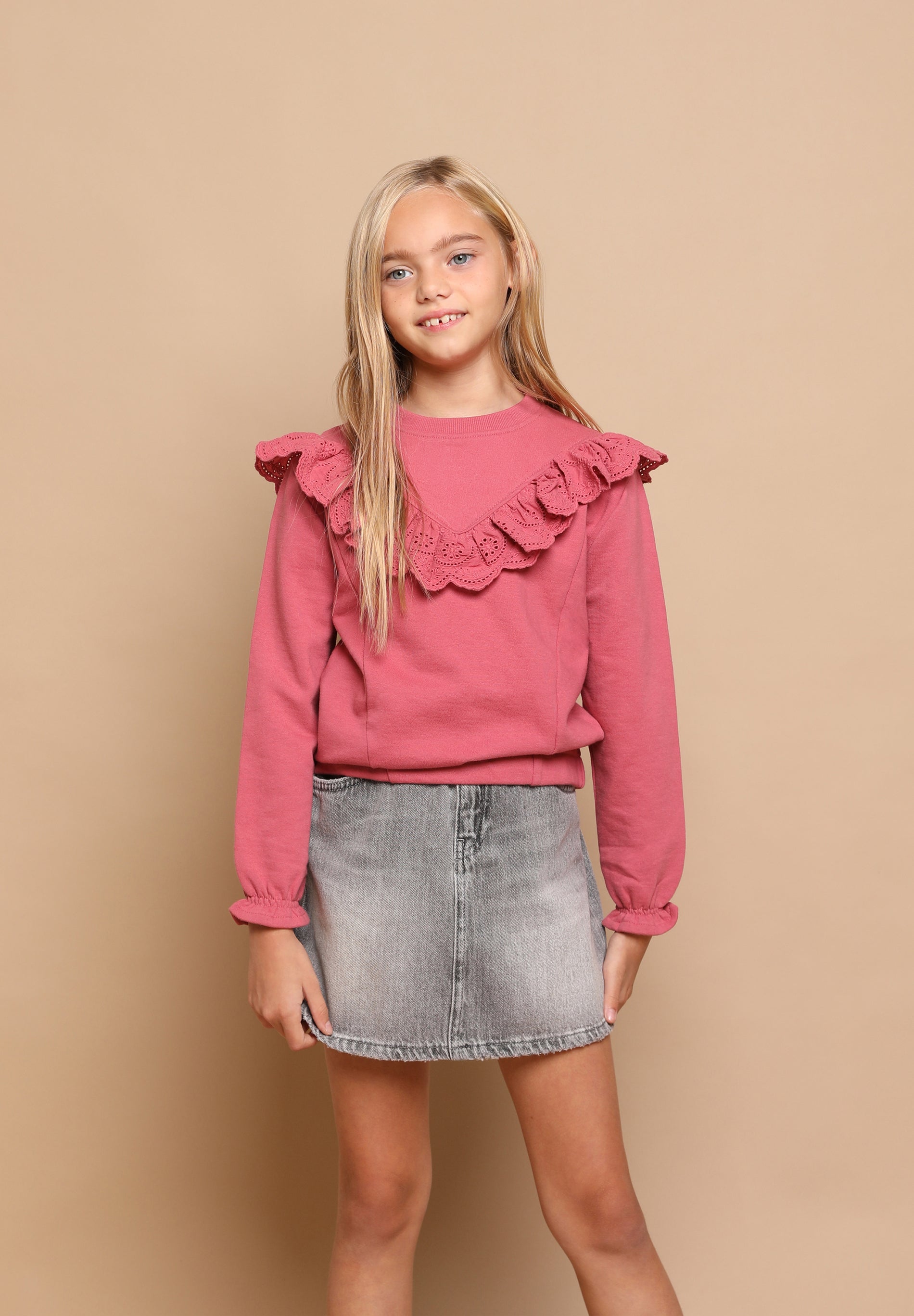 SUDADERA VOLANTE BRODERIE