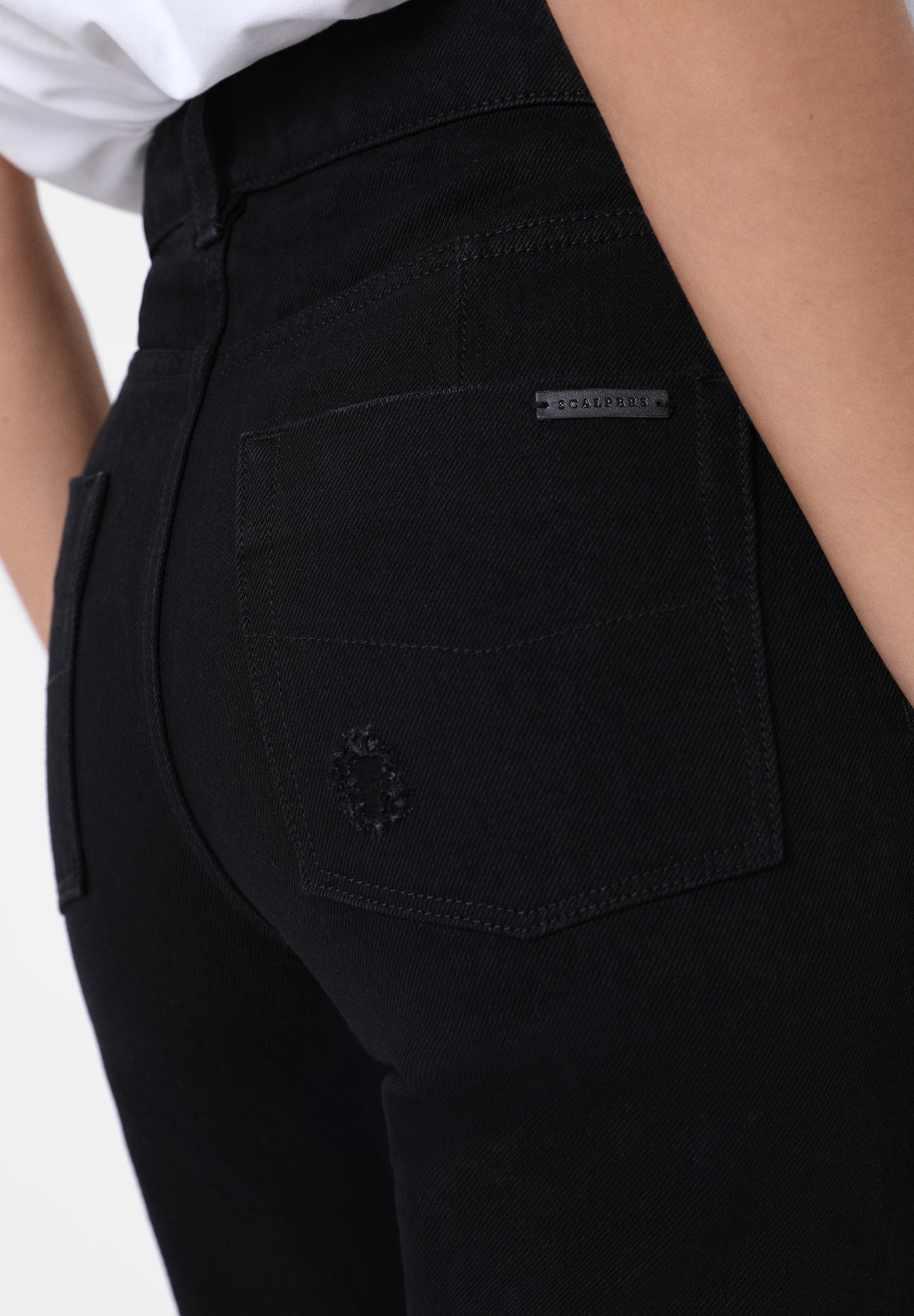 JEANS RECTOS DESFLECADOS