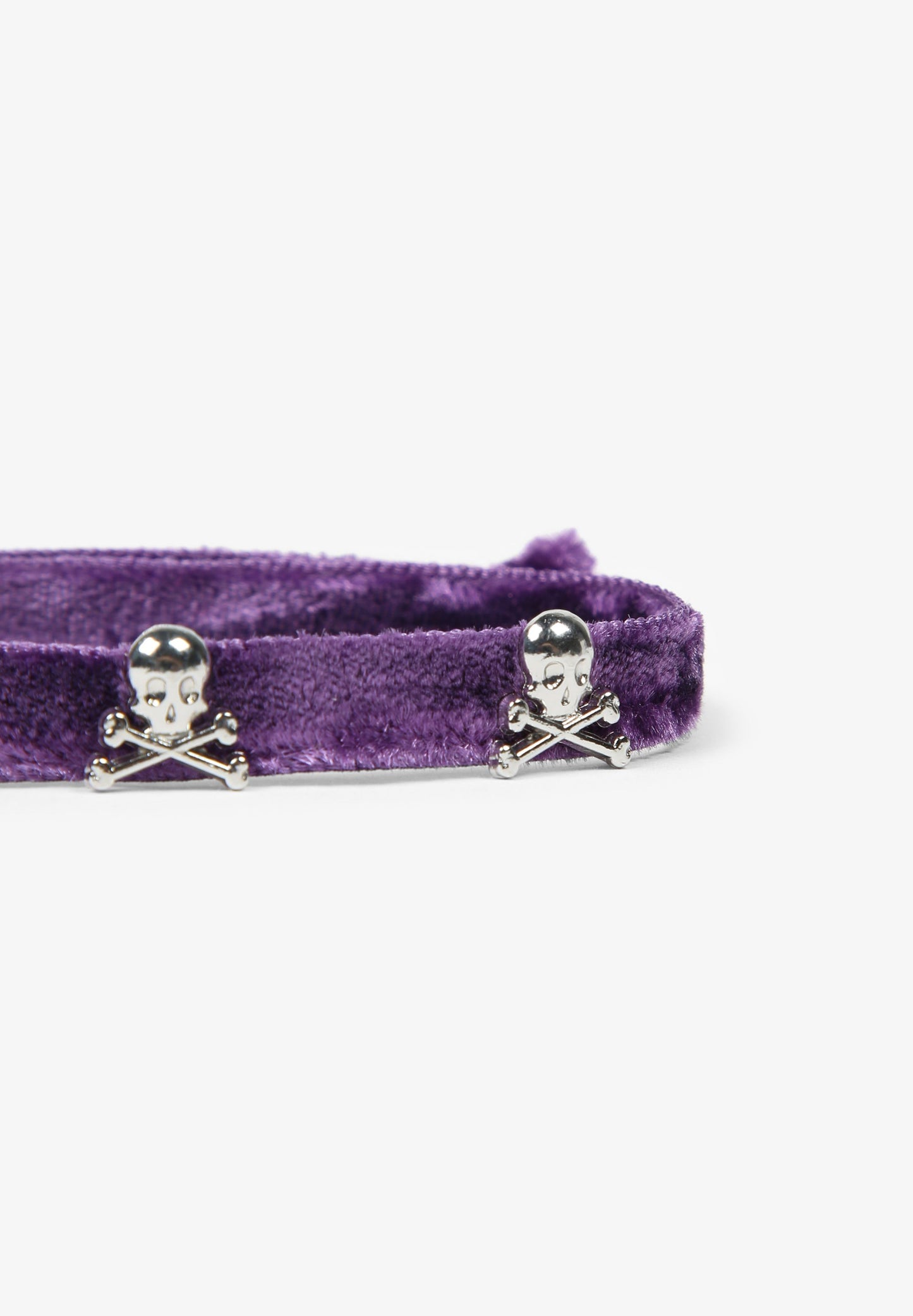 PULSERA TERCIOPELO CALAVERAS