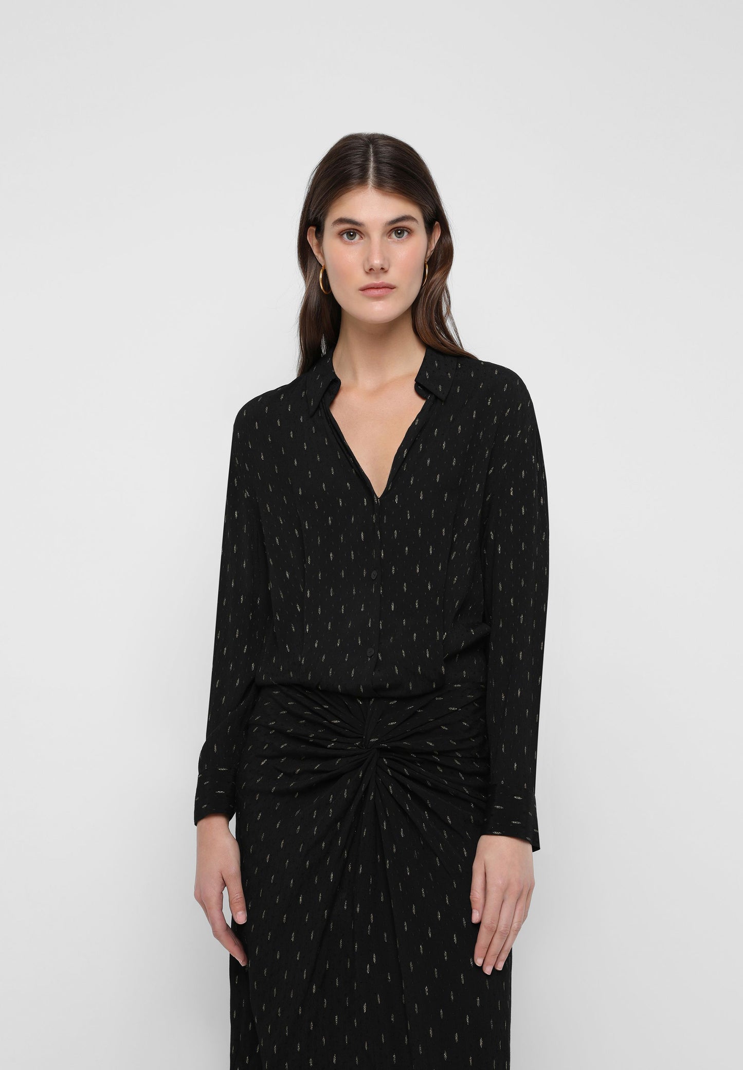 VESTIDO MIDI DRAPEADO