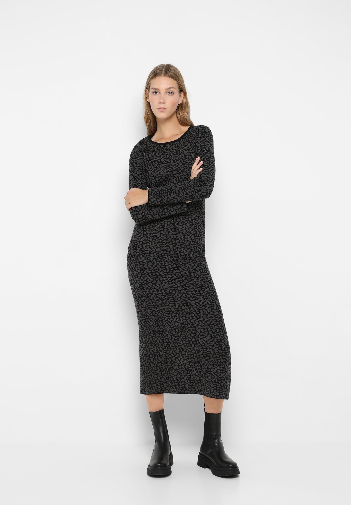 VESTIDO PUNTO ANIMAL PRINT