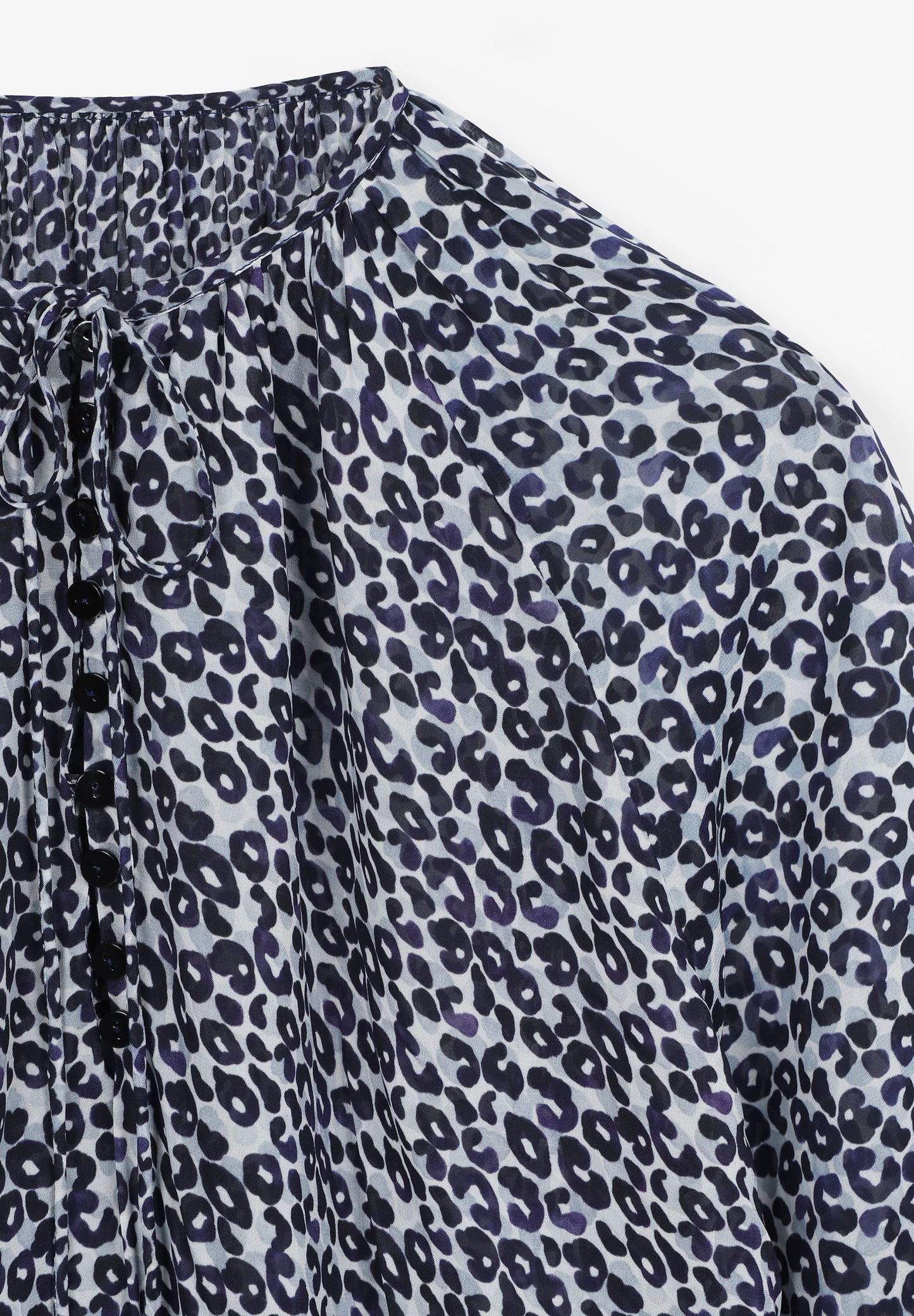 BLUSA SEMITRANSPARENTE ANIMAL PRINT