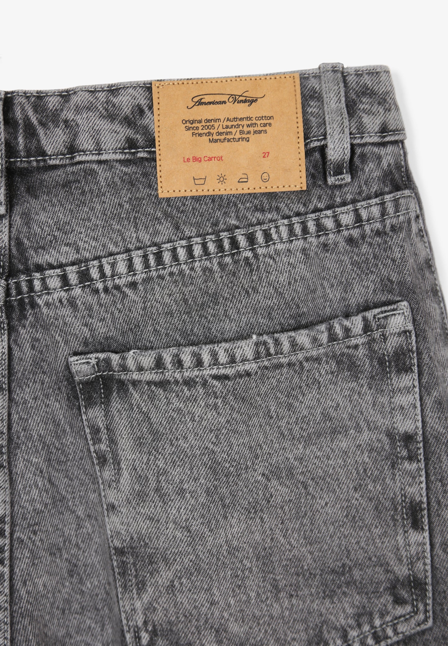 AMERICAN VINTAGE | JEANS LAVADOS TIRO ALTO MUJER