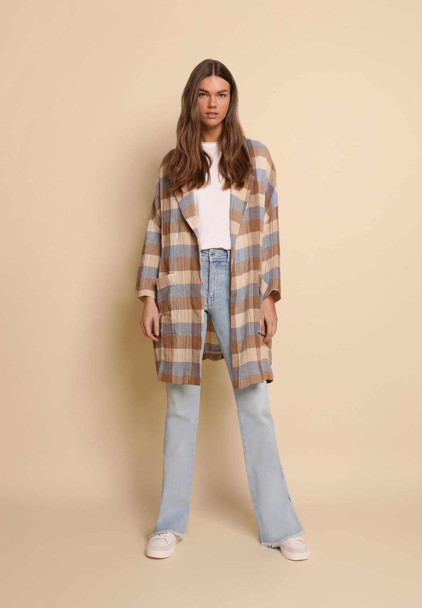 ABRIGO LIGERO CUADROS