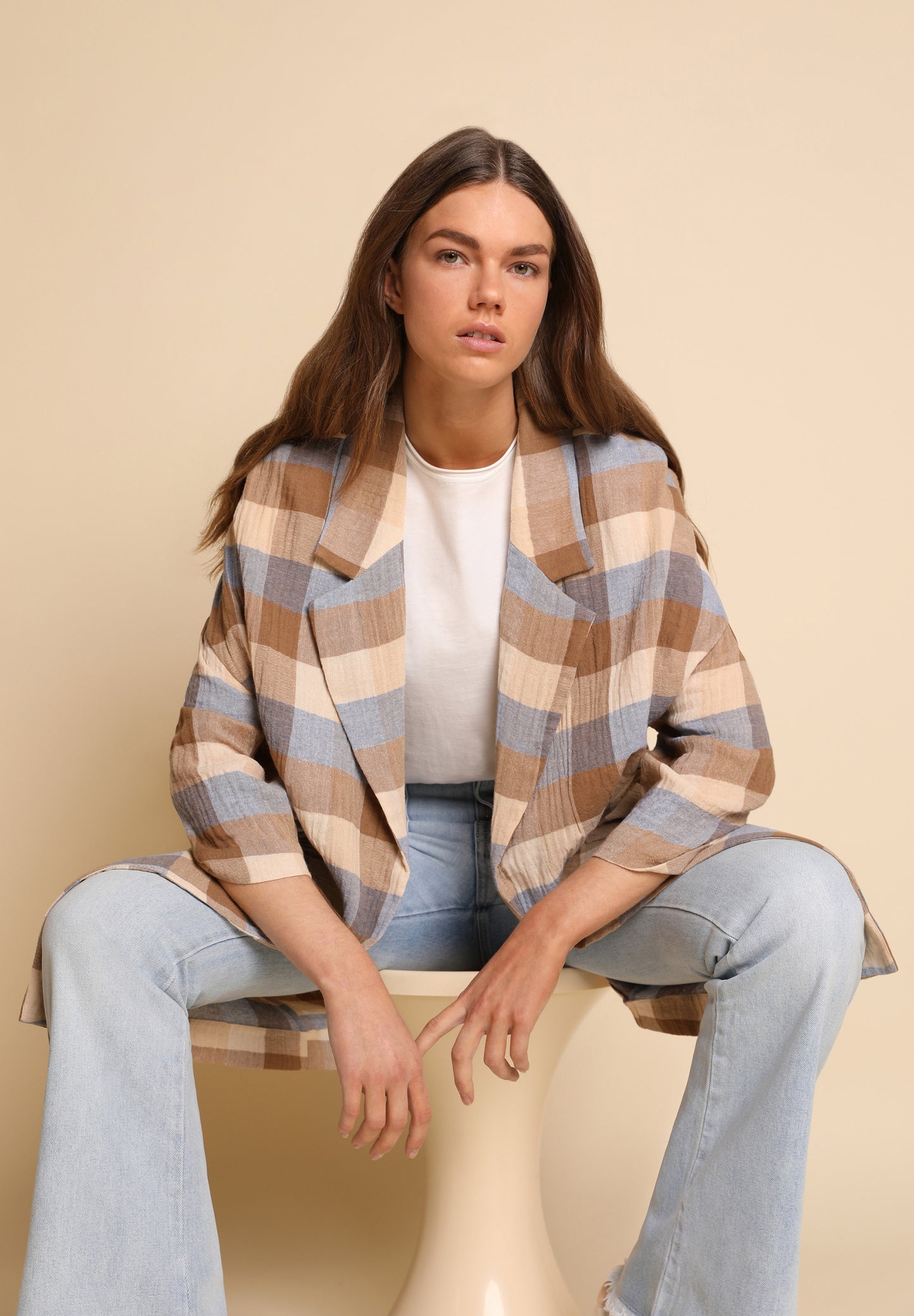 ABRIGO LIGERO CUADROS