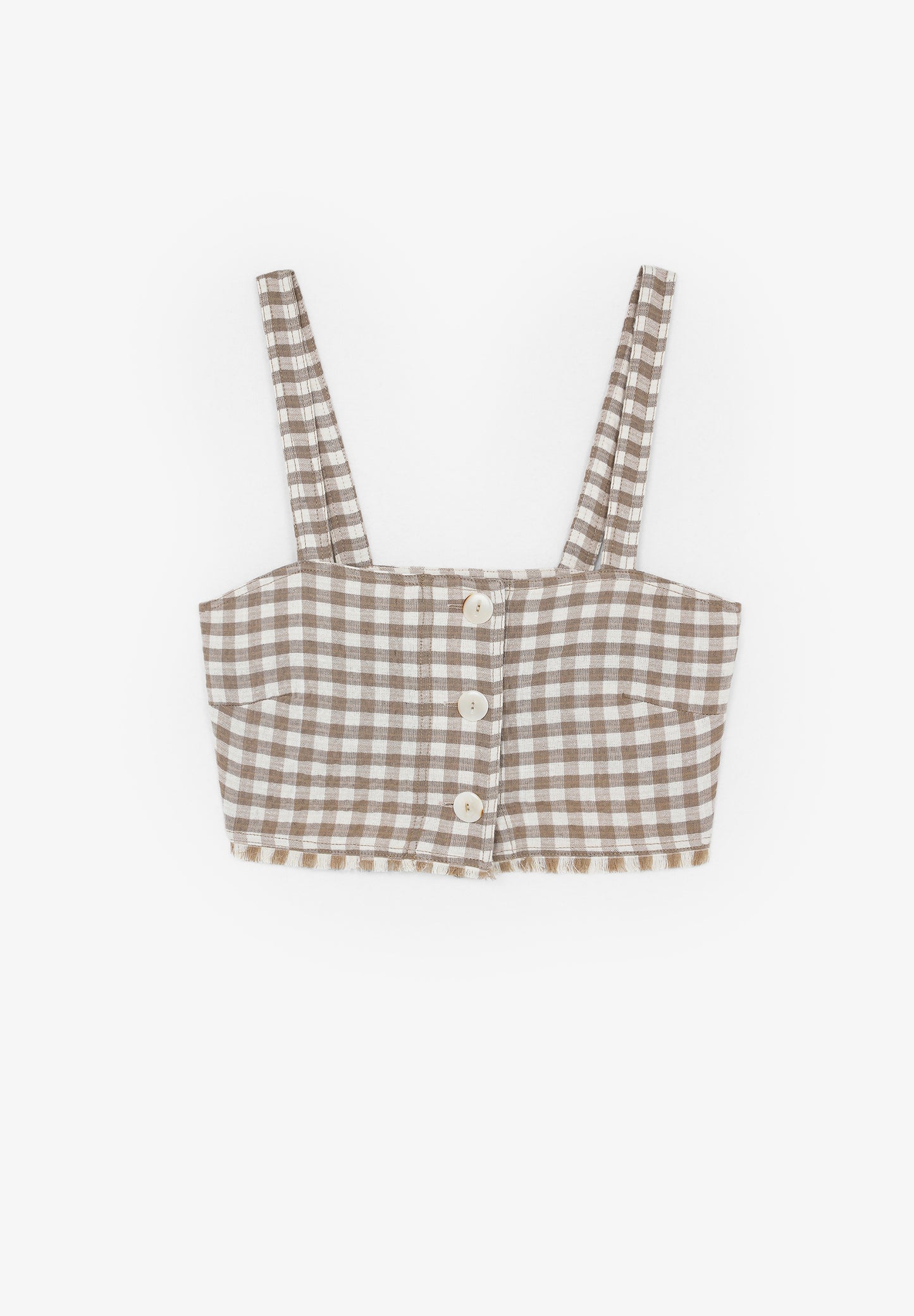 TOP CROPPED VICHY