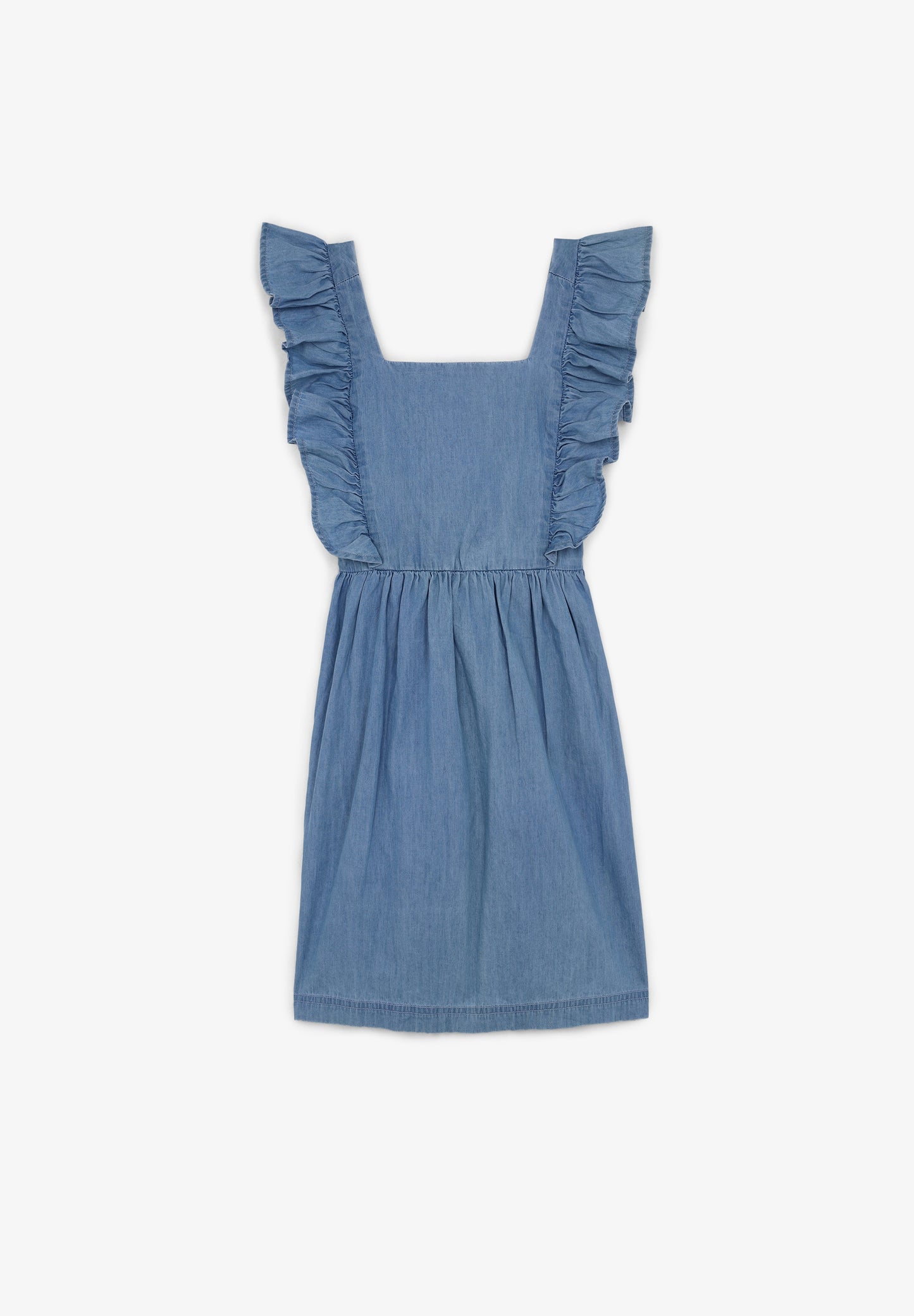 VESTIDO DENIM VOLANTES