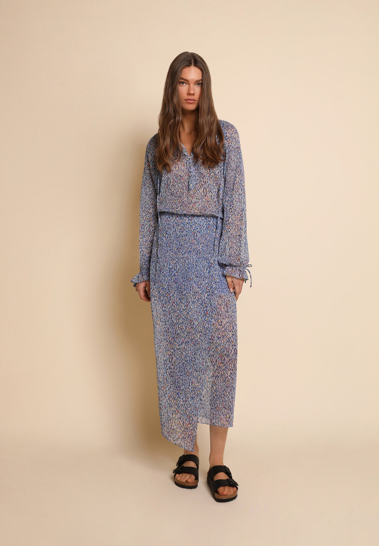 VESTIDO MIDI ANIMAL PRINT