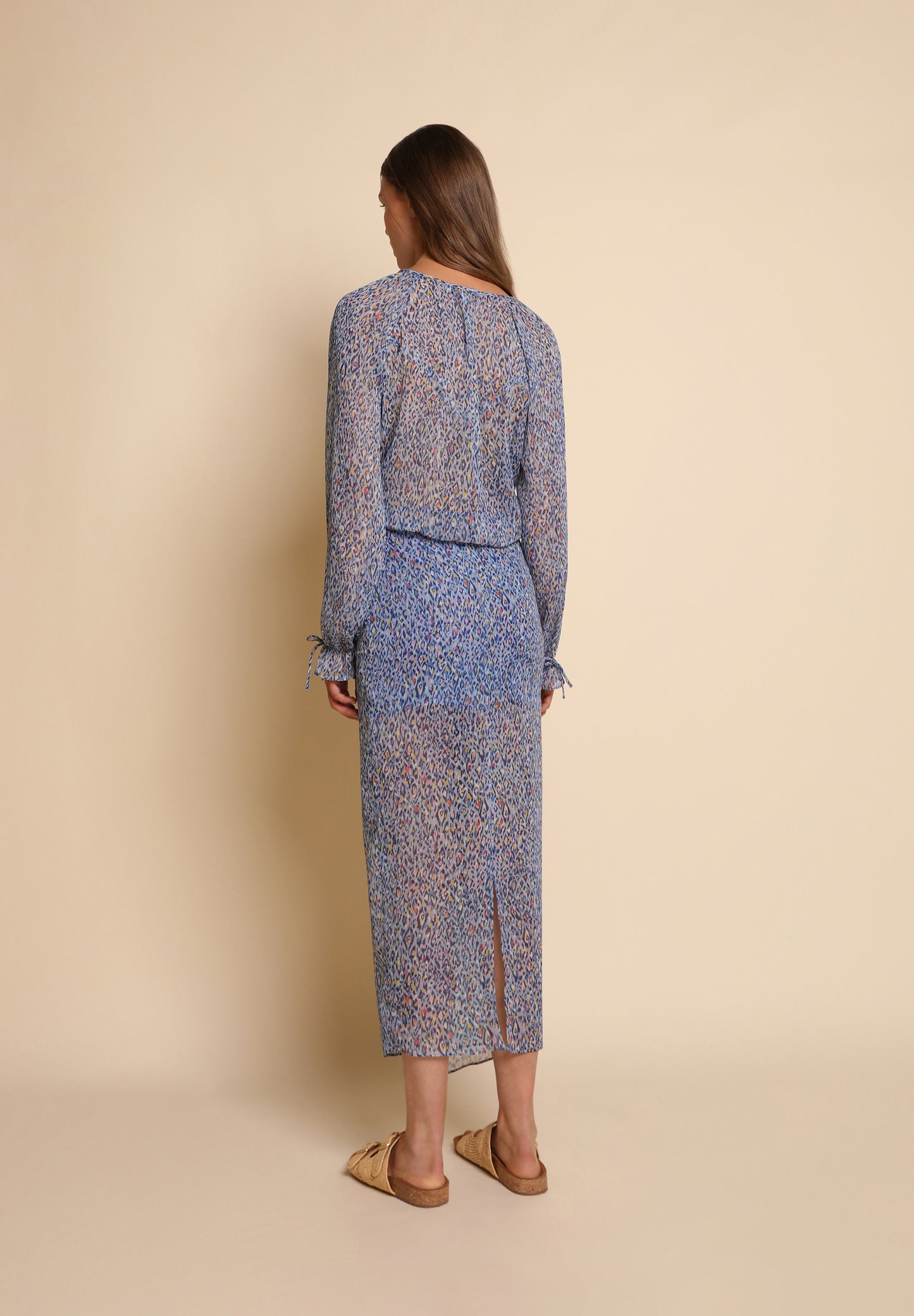 VESTIDO MIDI ANIMAL PRINT