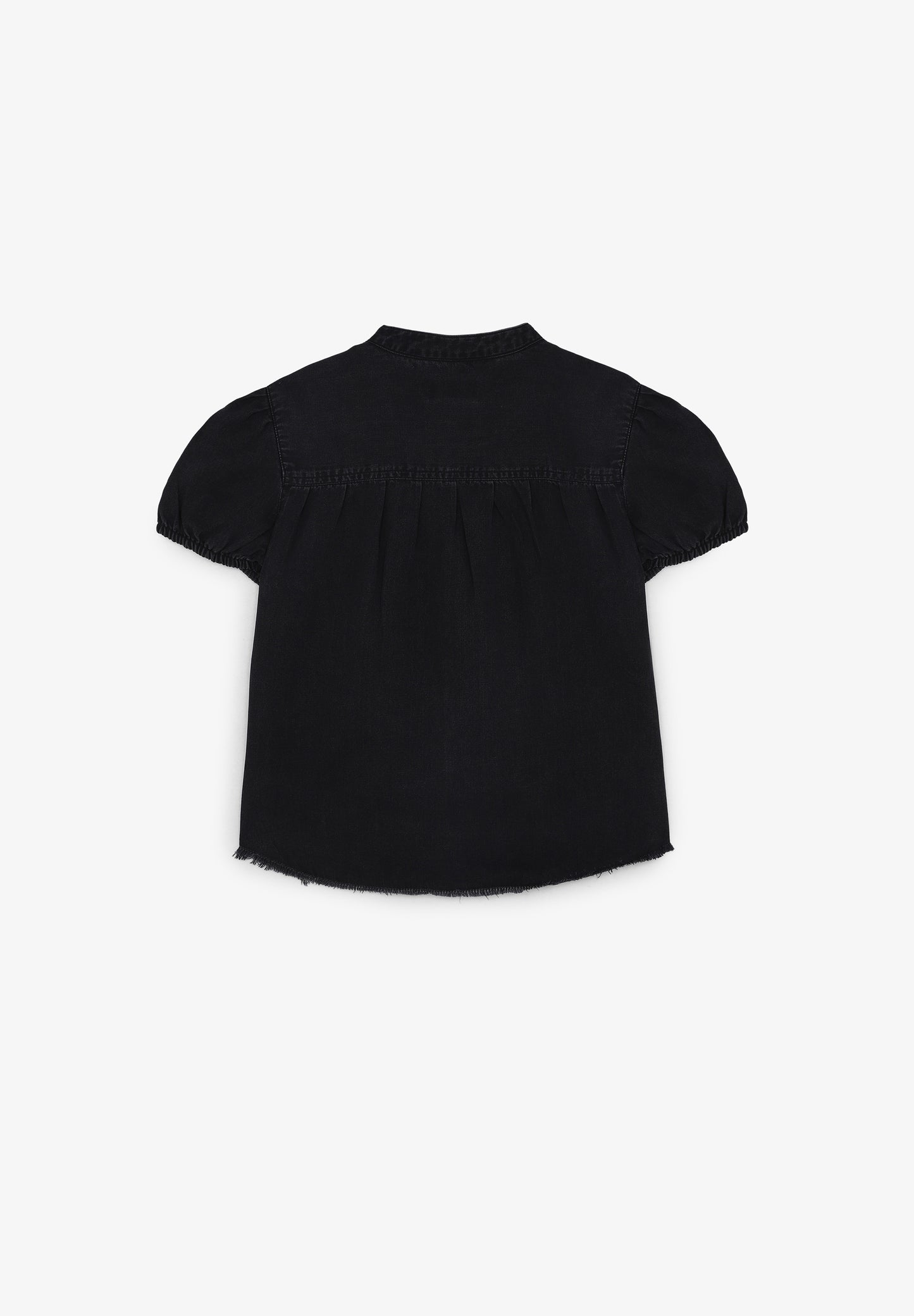 BLUSA DENIM MANGA CORTA