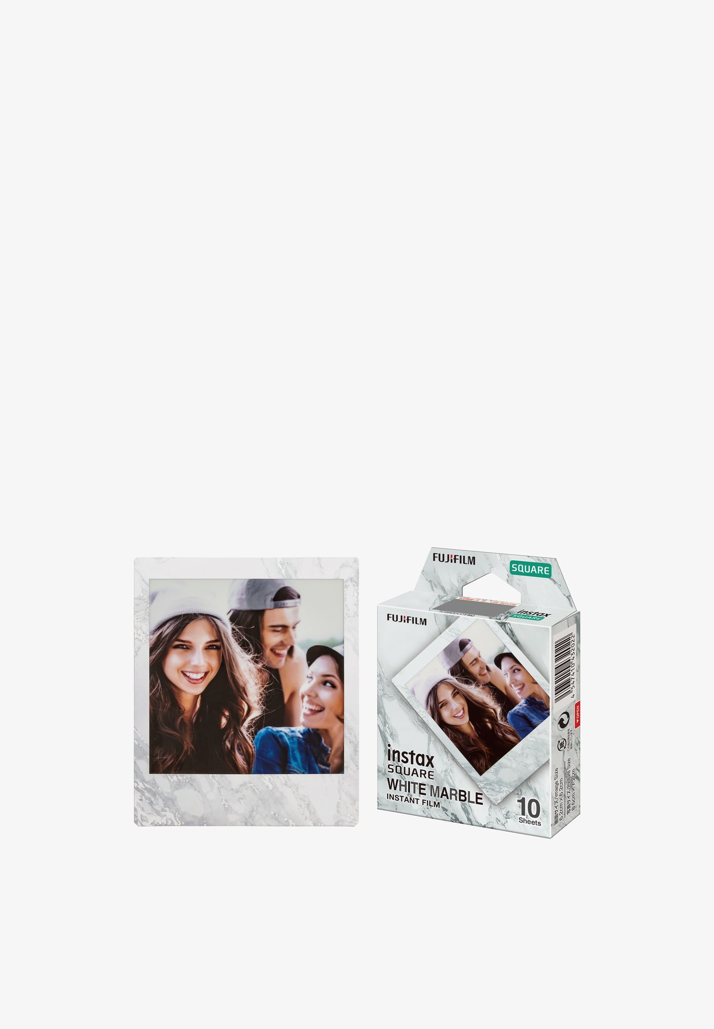 INSTAX | PELÍCULA INSTAX SQUARE WHITE MARBLE x10