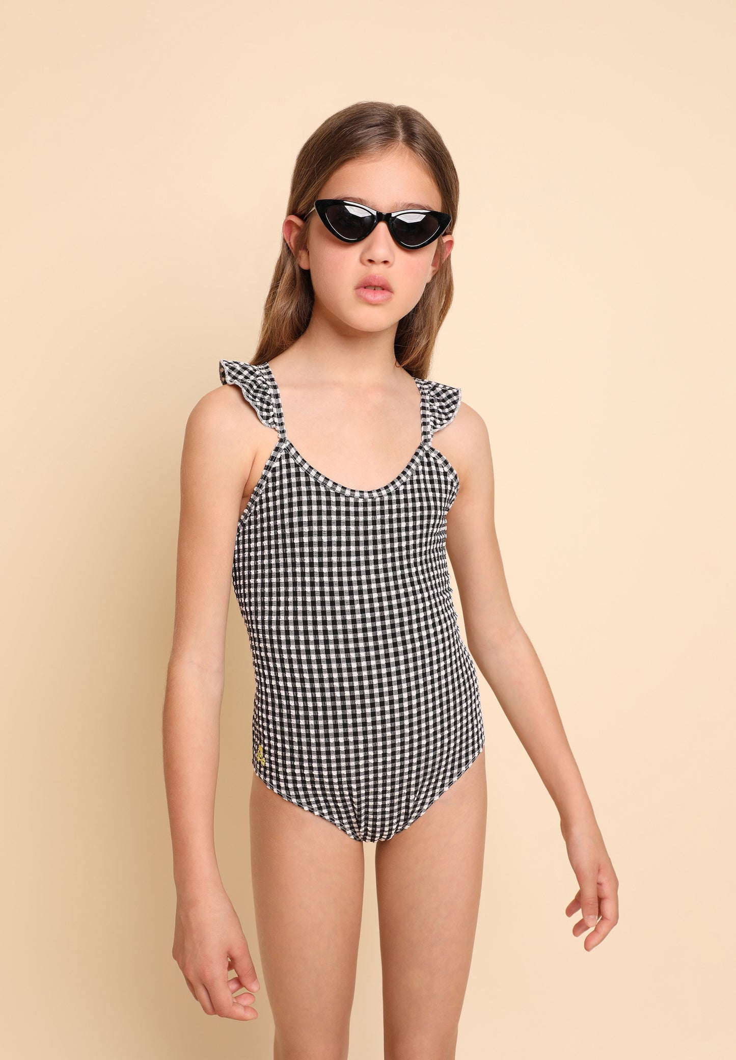 BAÑADOR VICHY TIRANTES CRUZADOS