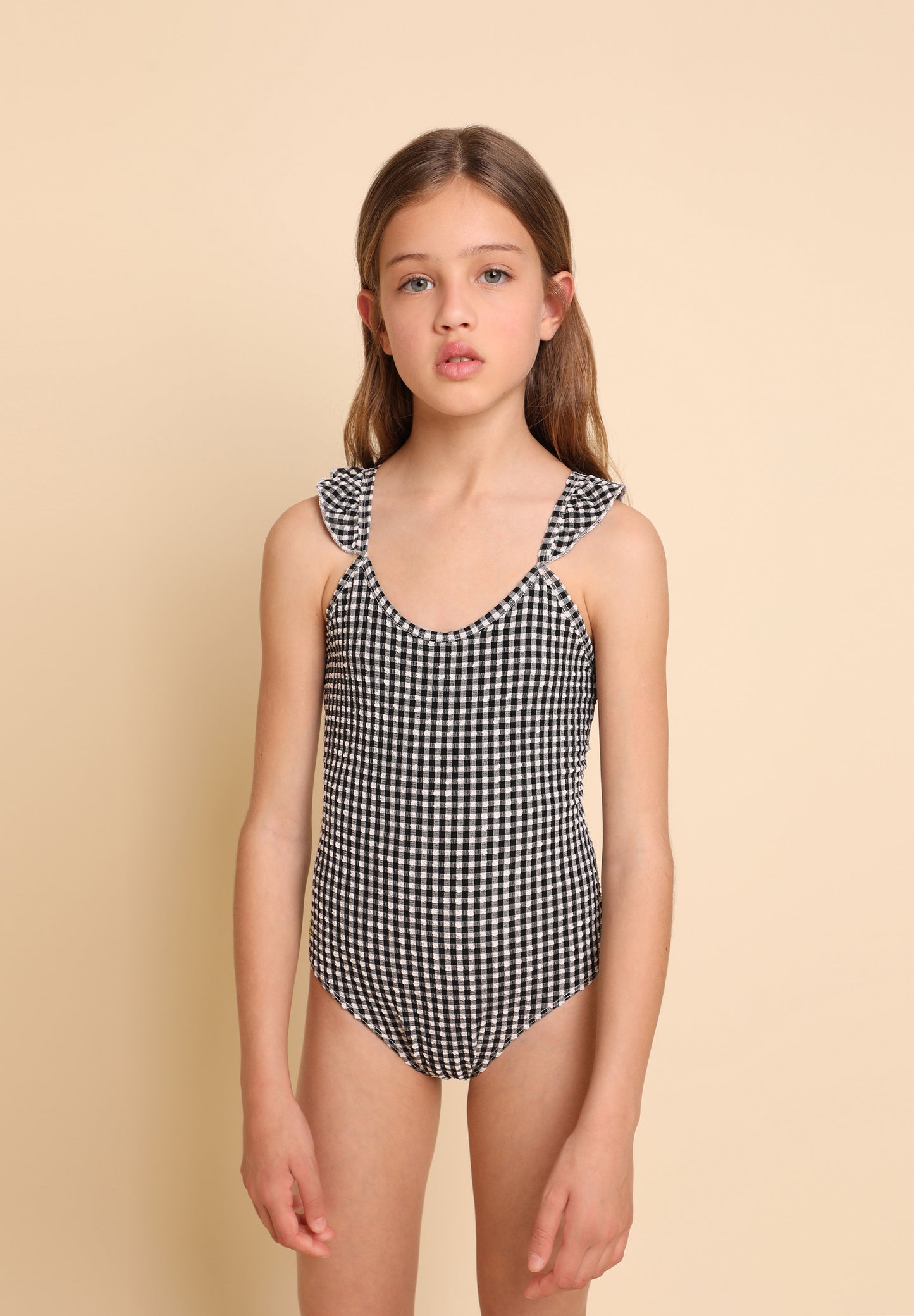 BAÑADOR VICHY TIRANTES CRUZADOS