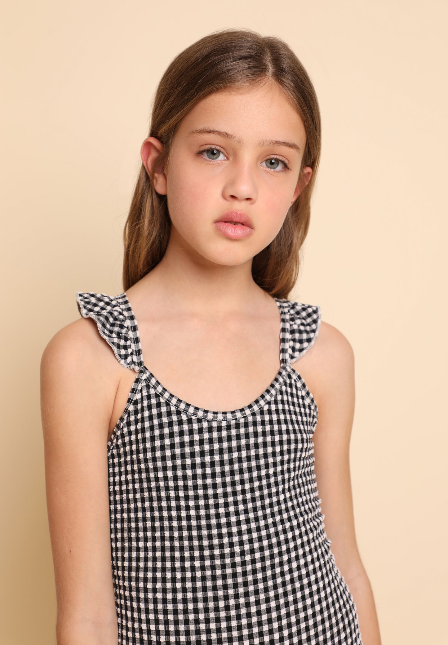 BAÑADOR VICHY TIRANTES CRUZADOS