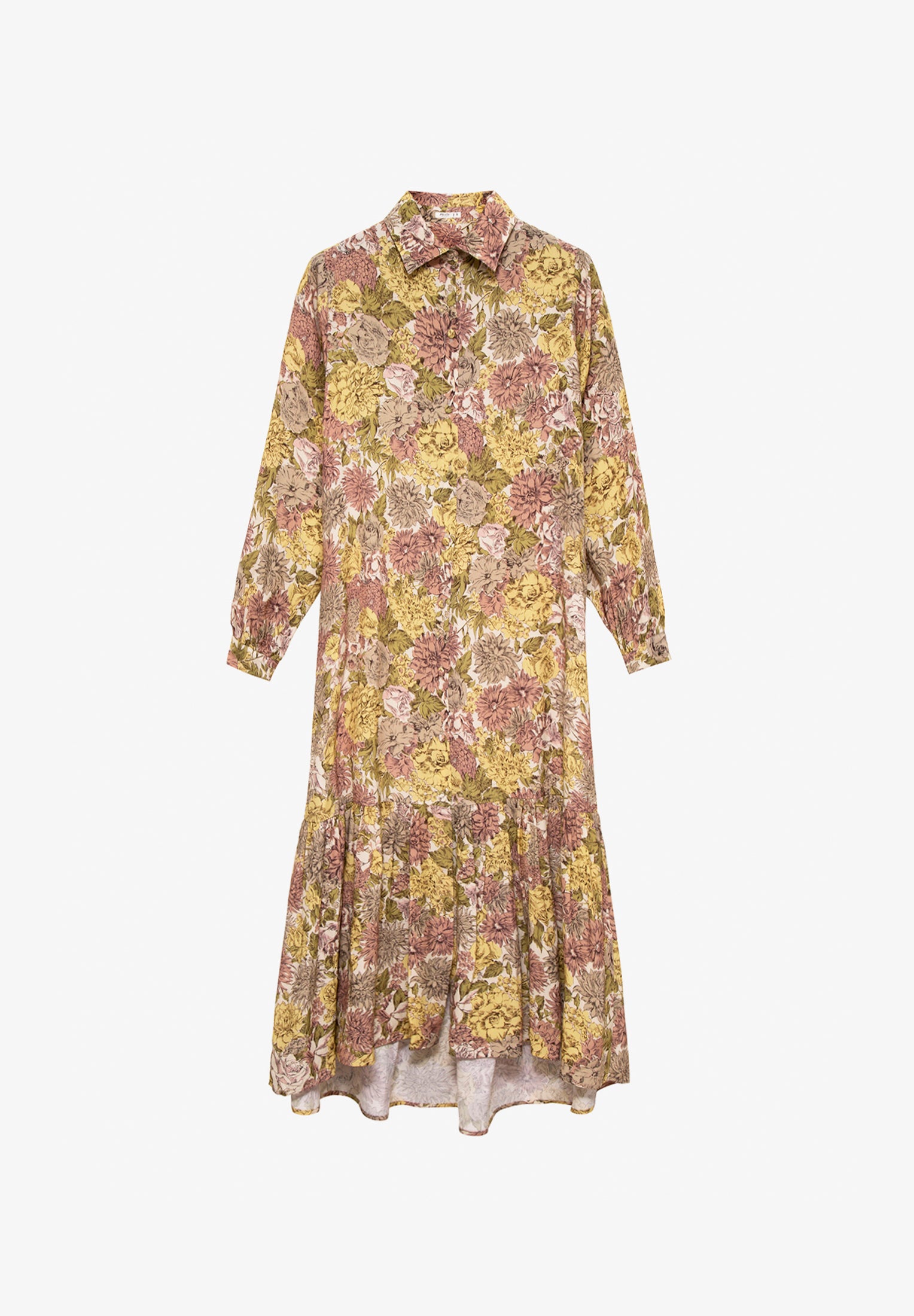 MI&CO | VESTIDO ESTAMPADO CAMISERO MAROON