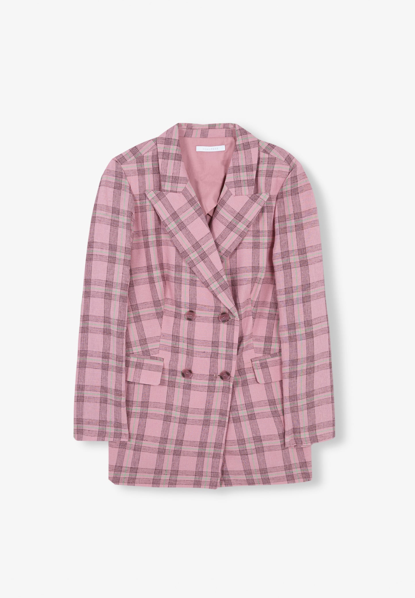 BLAZER LARGA CUADROS