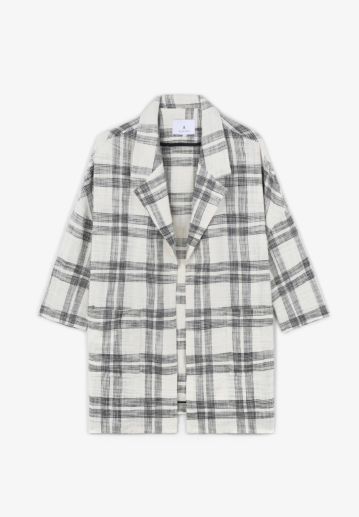 ABRIGO PAÑO CUADROS